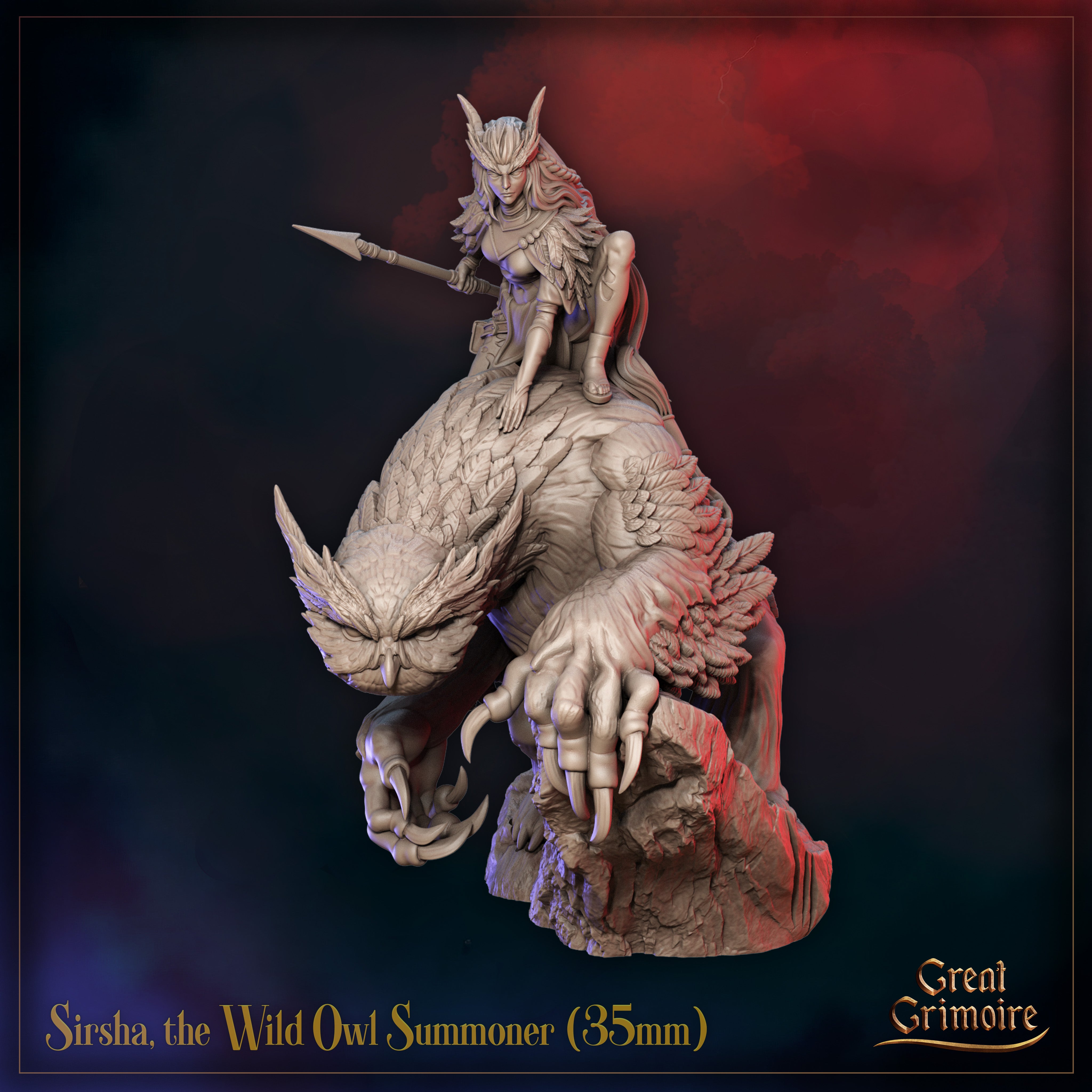 Sirsha, the Wild Owl Summoner - aus der Reihe Sunfall War von Great Grimoire