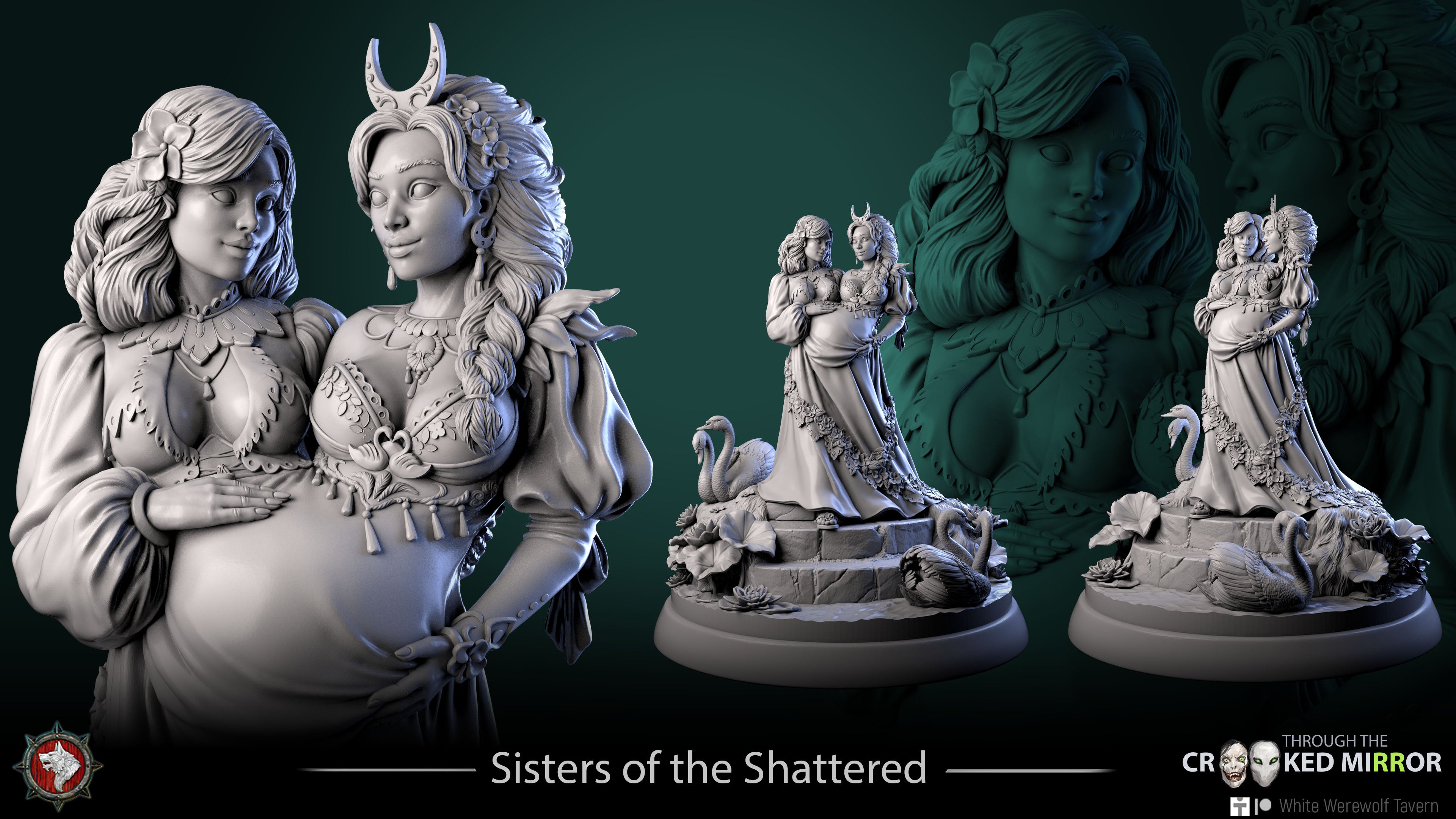 Sisters of the Shattered Cradle - from the Through the Crooked Mirror series by White Werewolf Tavern
