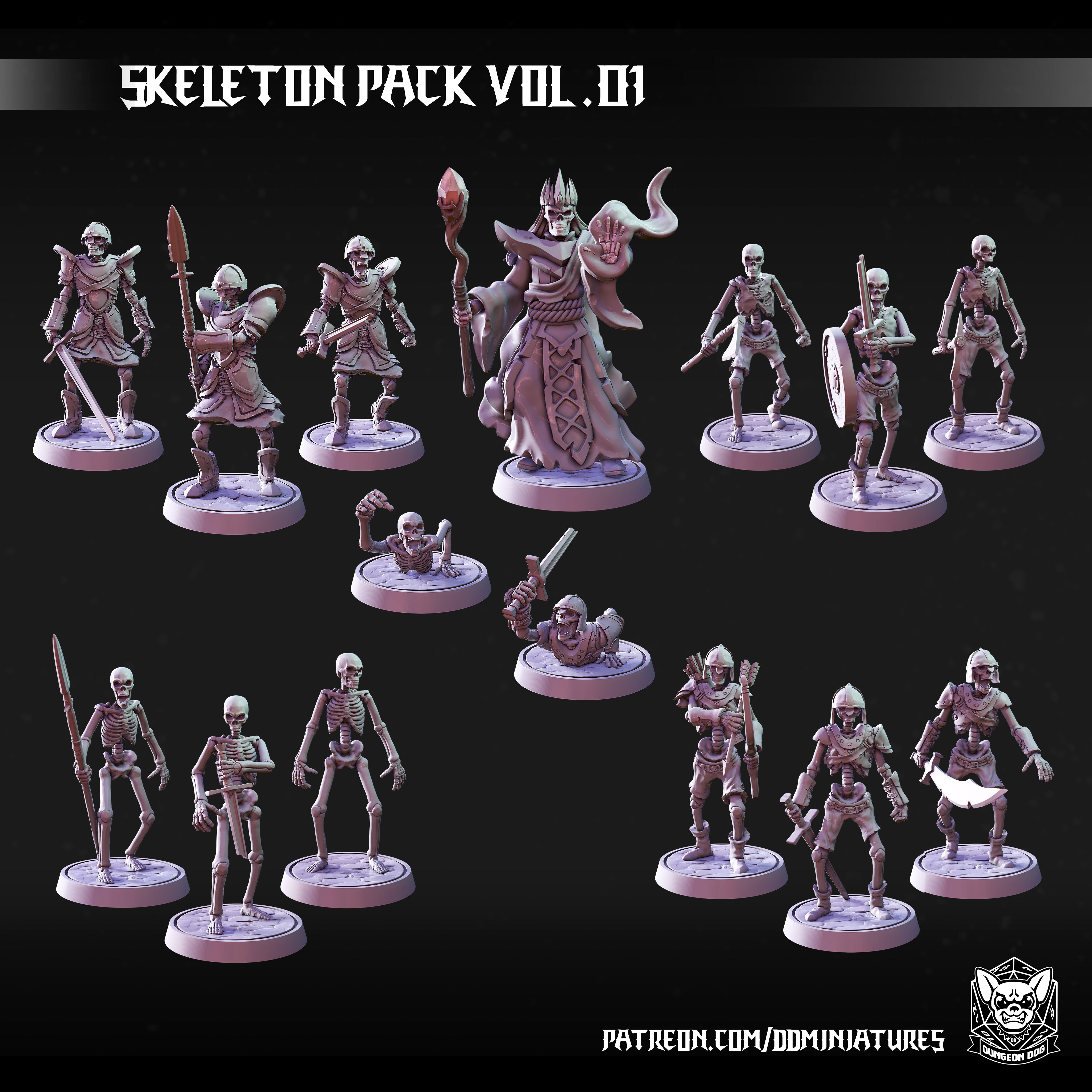 Skeleton Army - by Dungeon Dog