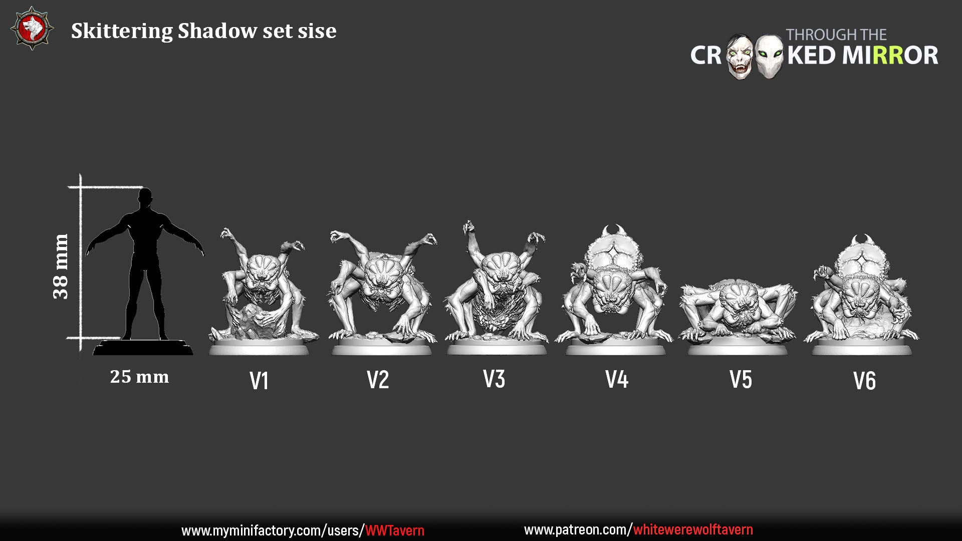Skittering Shadows - from the Through the Crooked Mirror series by White Werewolf Tavern