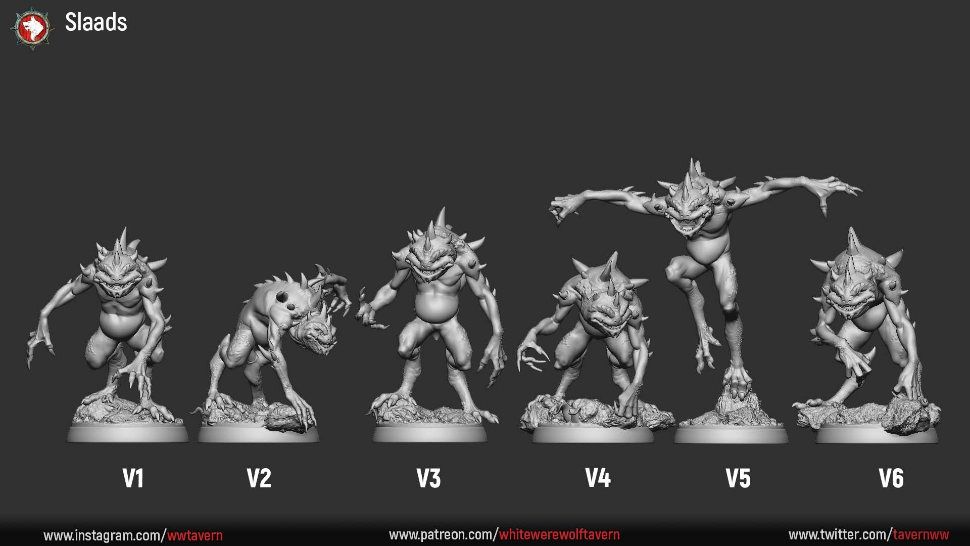 Slaads - aus der Reihe The Unholy Trinity von White Werewolf Tavern