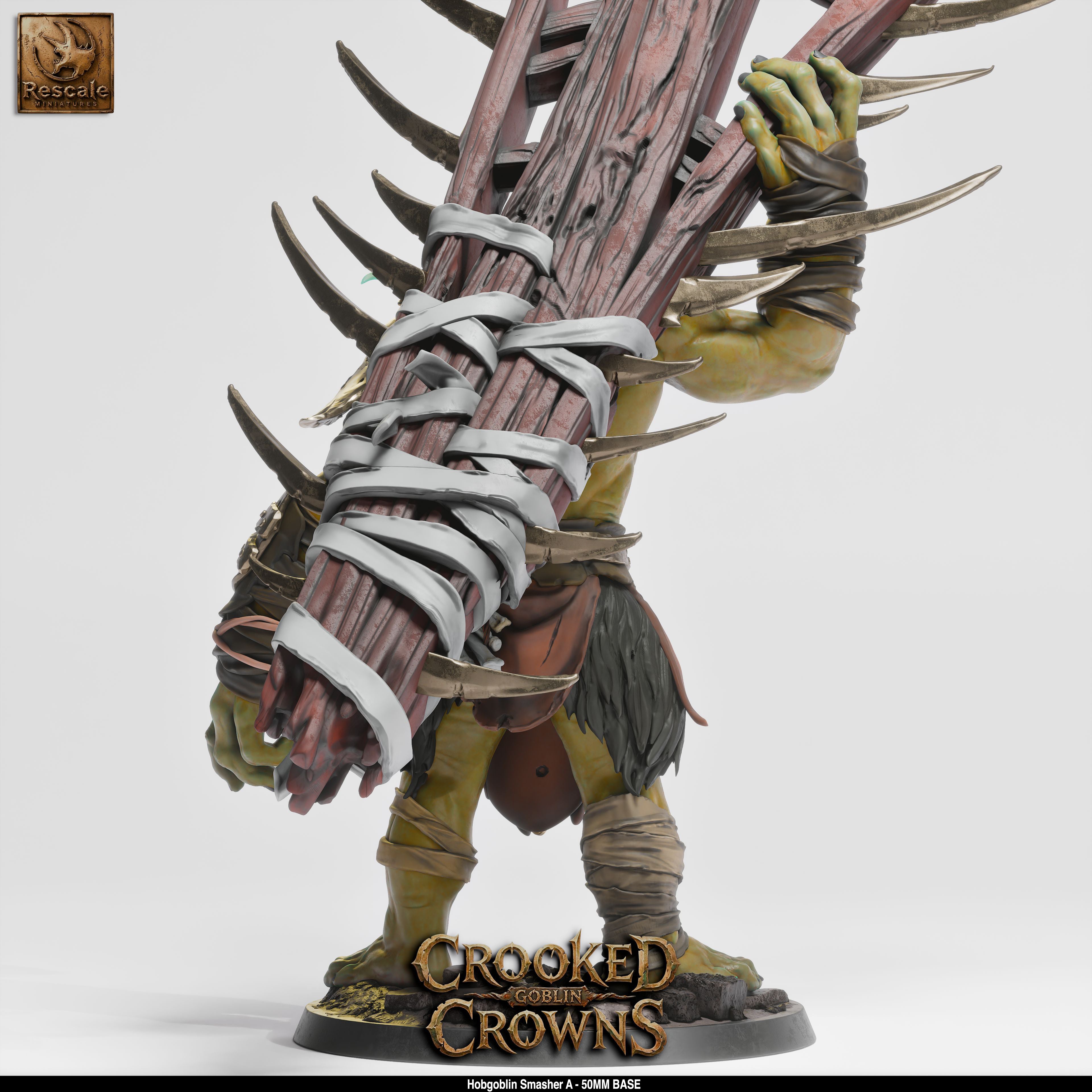 Hobgoblin Smasher A - Crooked Crowns - Rescale Miniatures