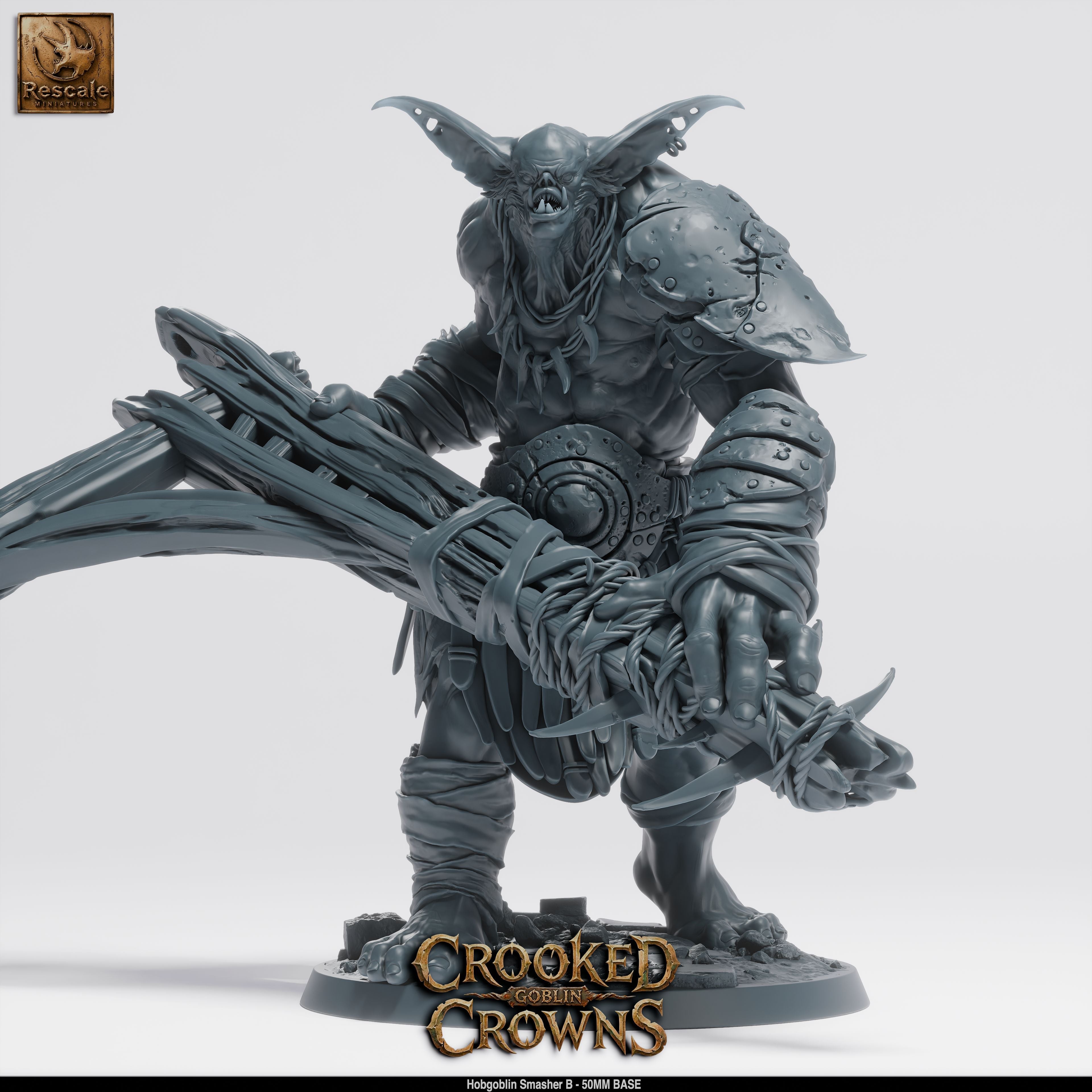 Hobgoblin Smasher B - Crooked Crowns - Rescale Miniatures