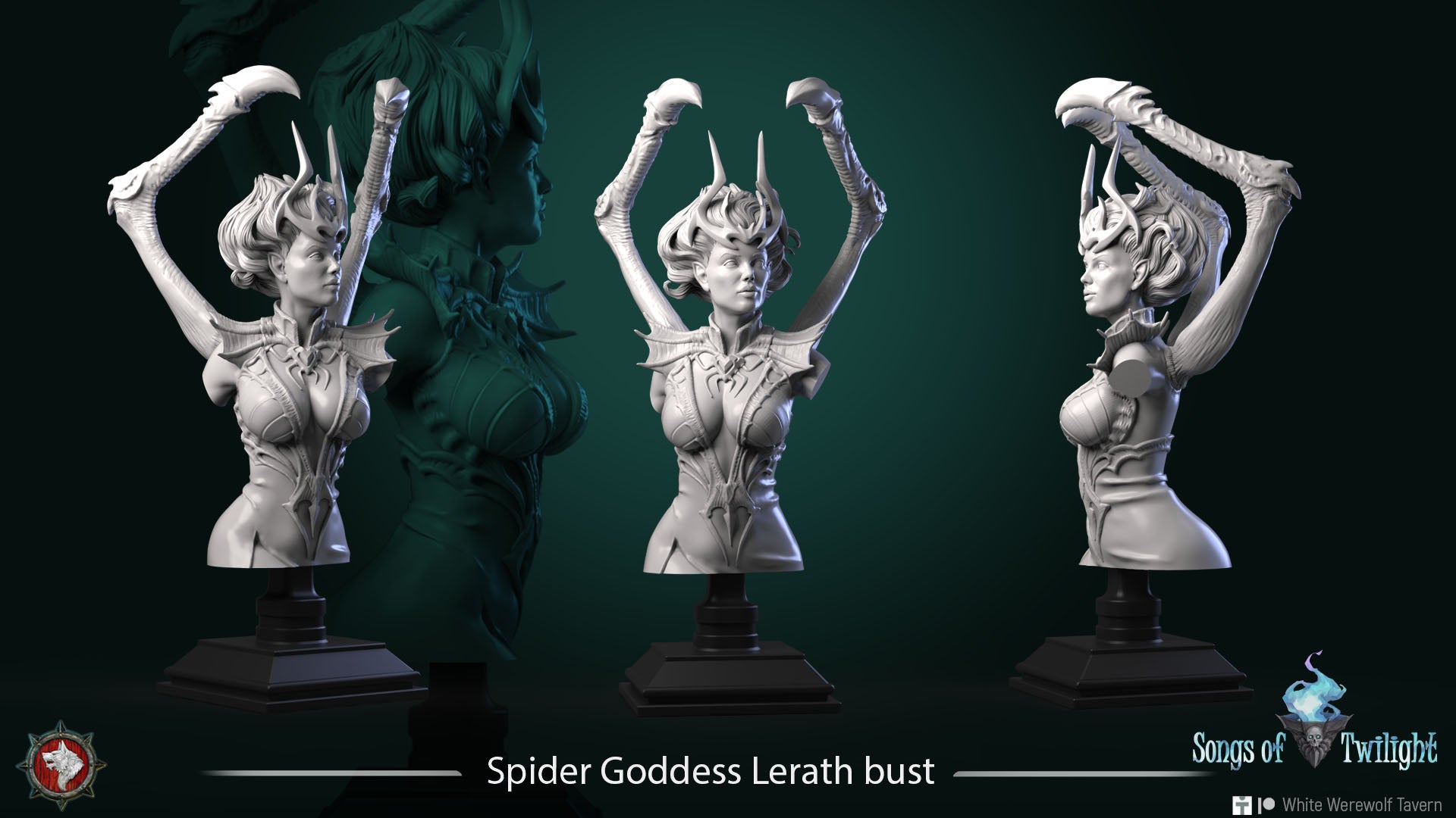 Spider Goddess Lerath - Bust aus der Reihe Songs of Twilight von White Werewolf Tavern