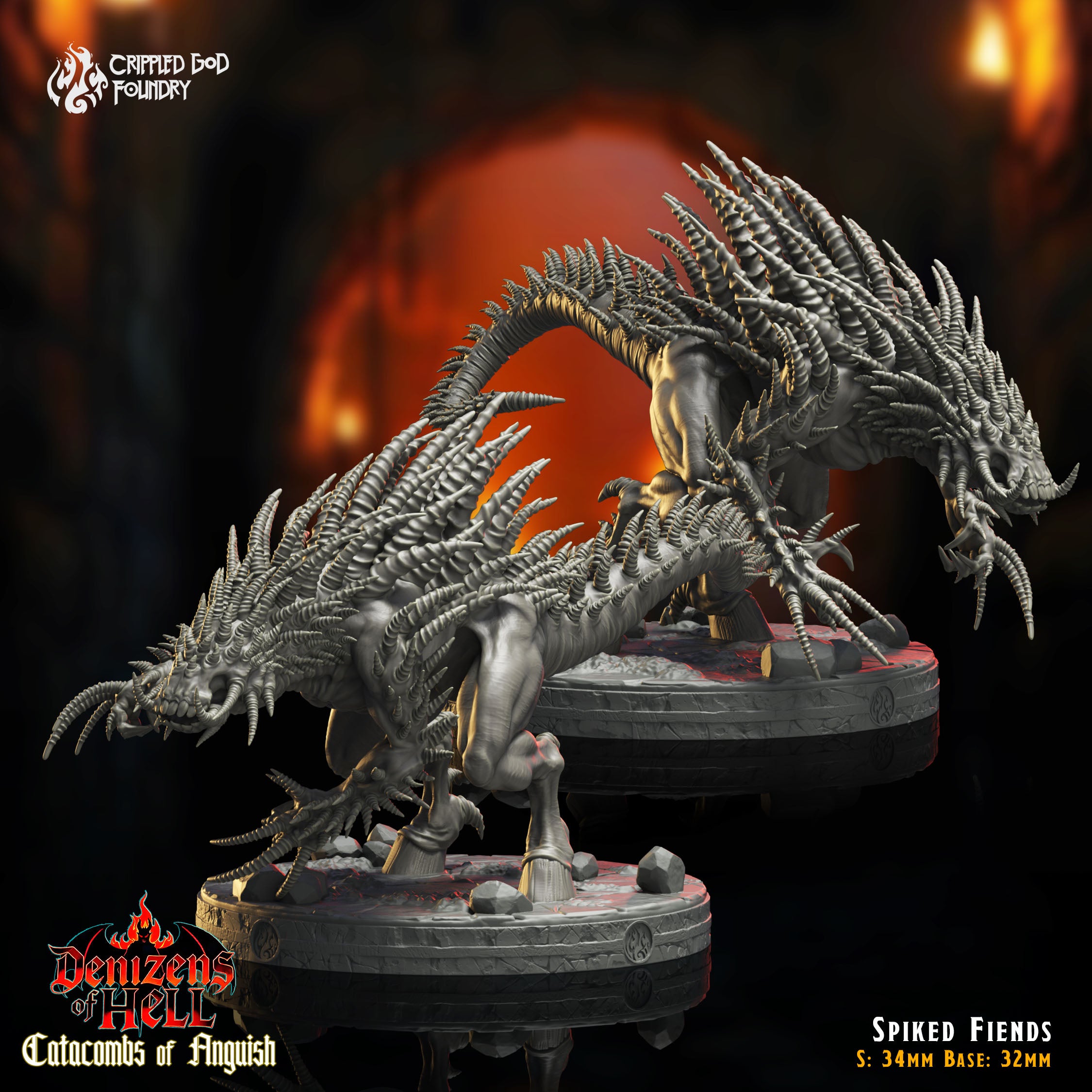 Spiked Fiends - from the Catacombs of Anquish series by Crippled God Foundry