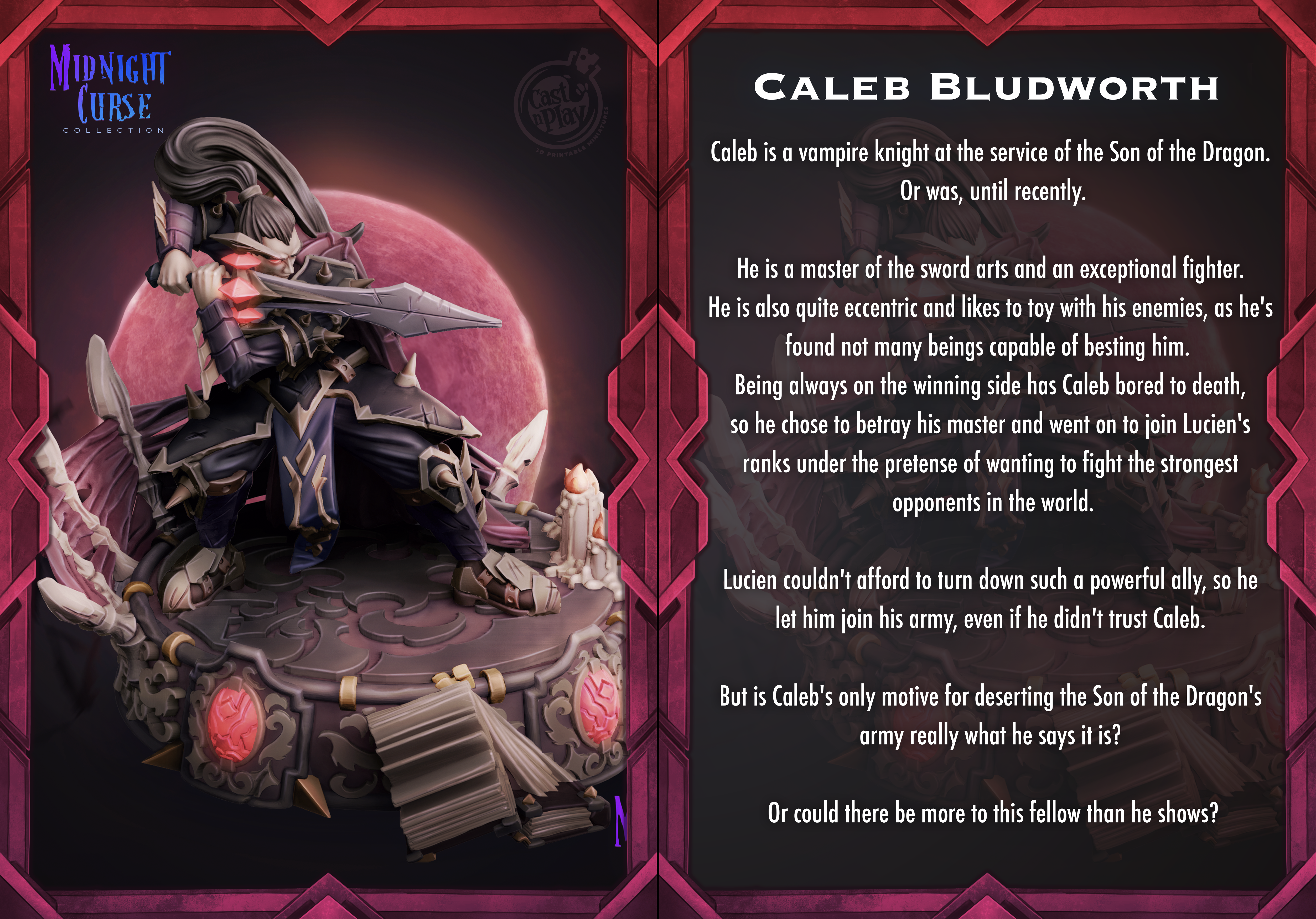 Caleb Bludworth - aus der Reihe Midnight Curse von Cast n Play