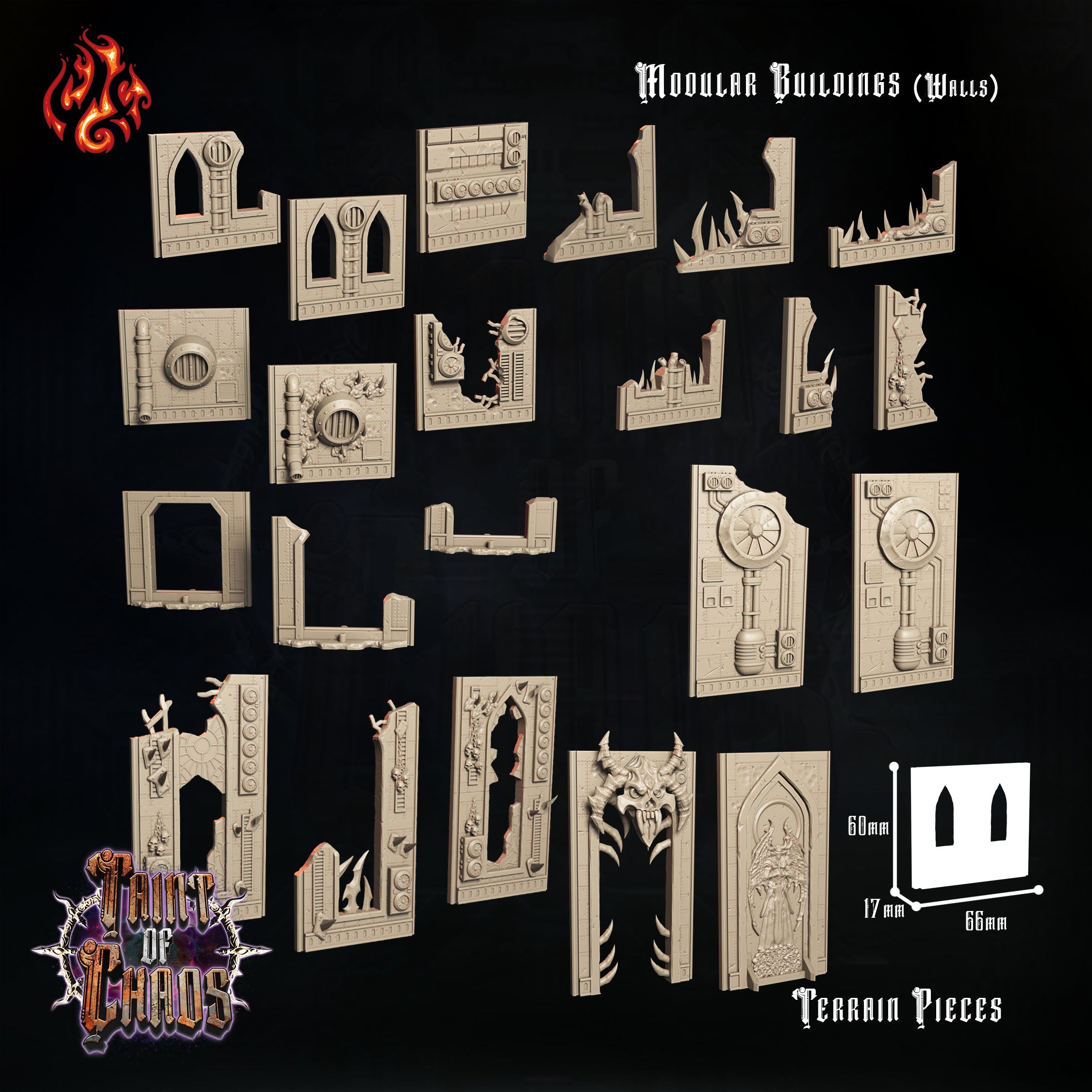 Fallen City Scenery - from the Taint of Chaos series by Crippled God Foundry
