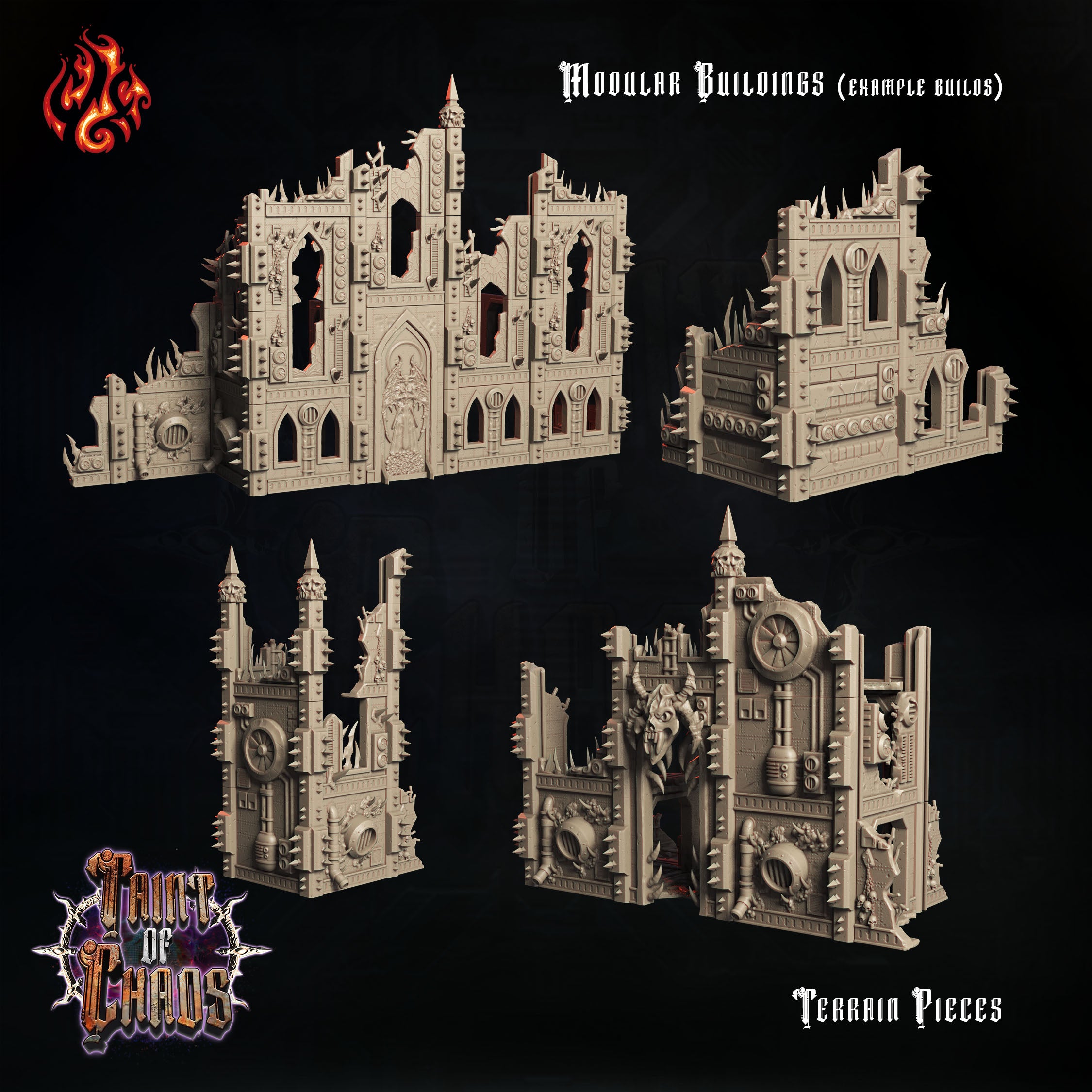 Fallen City Scenery - from the Taint of Chaos series by Crippled God Foundry