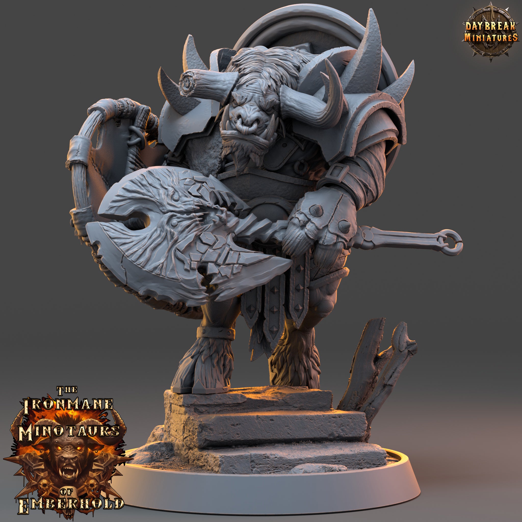 Minotaur - aus der Reihe The Ironmane Minotaurs of Emberhold von Daybreak Miniatures