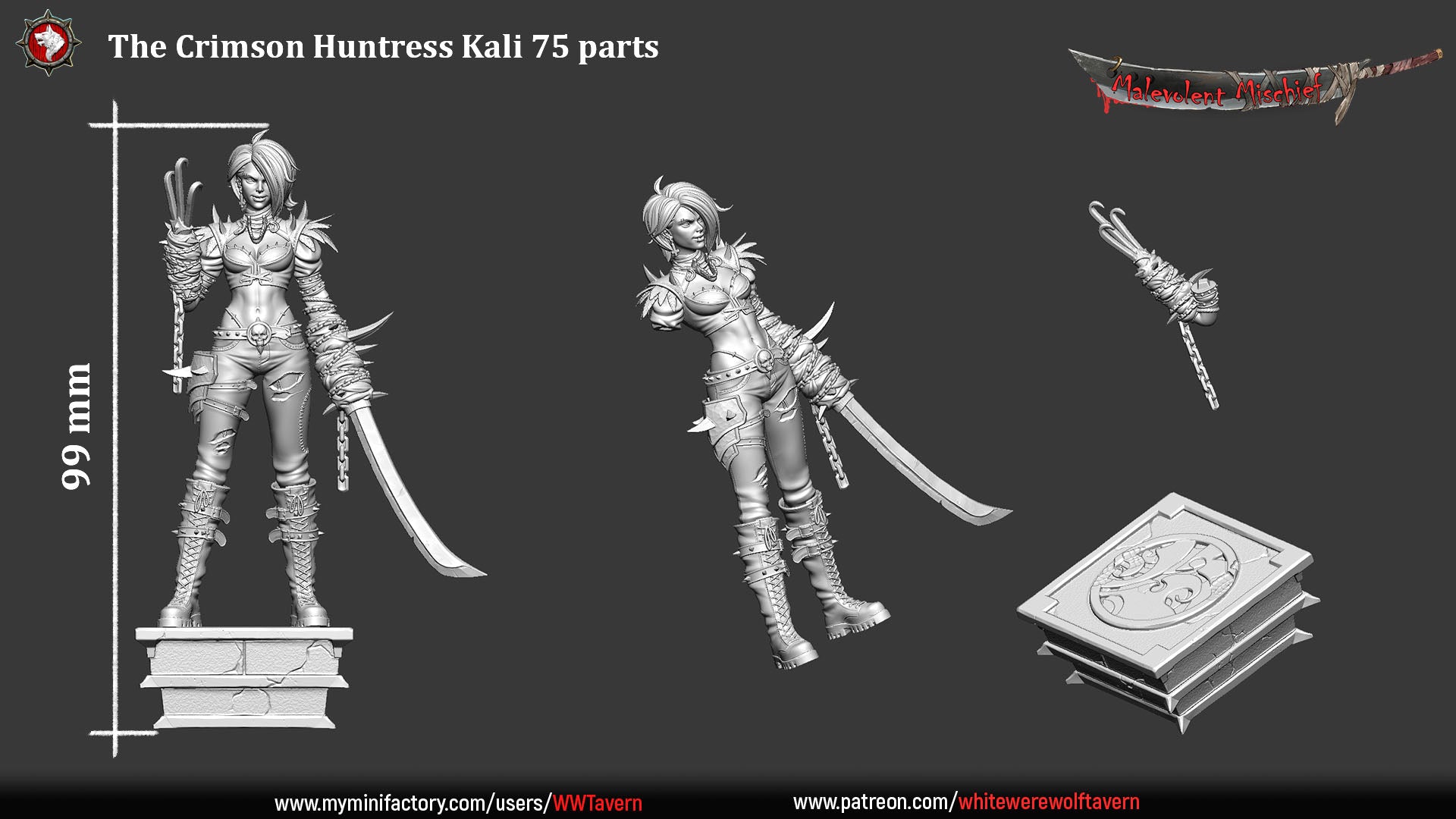 The Crimson Huntress Kali - aus der Reihe Malevolent Mischief von White Werewolf Tavern