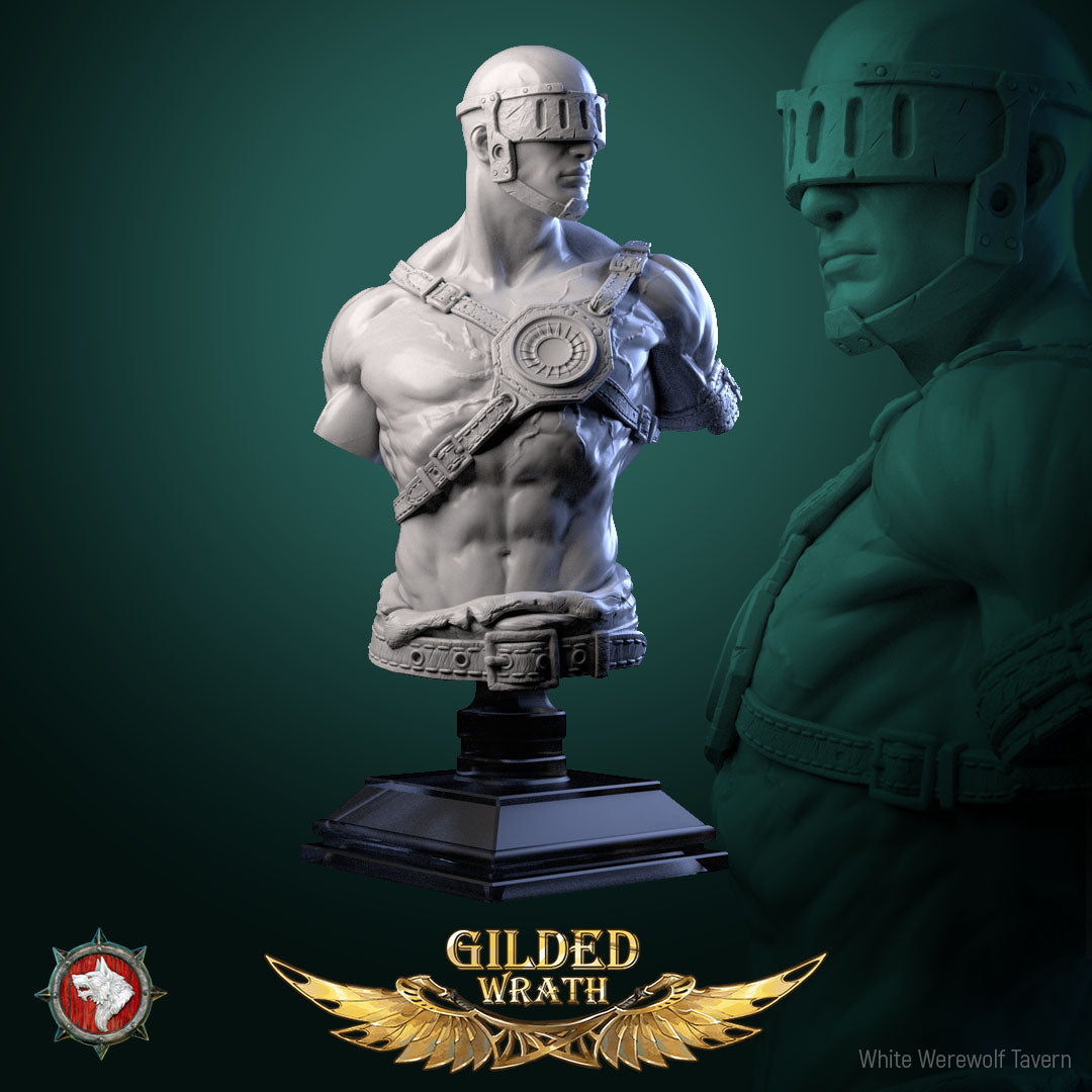 The Dread Artisan Bust mit Base - aus der Reihe Gilded Wrath - White Werewolf Tavern