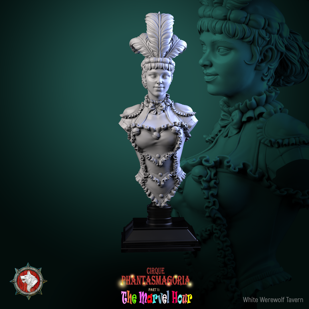 The Lollipop Twirler - Bust aus der Reihe Cirque Phantasmagoria 1 von White Werewolf Tavern