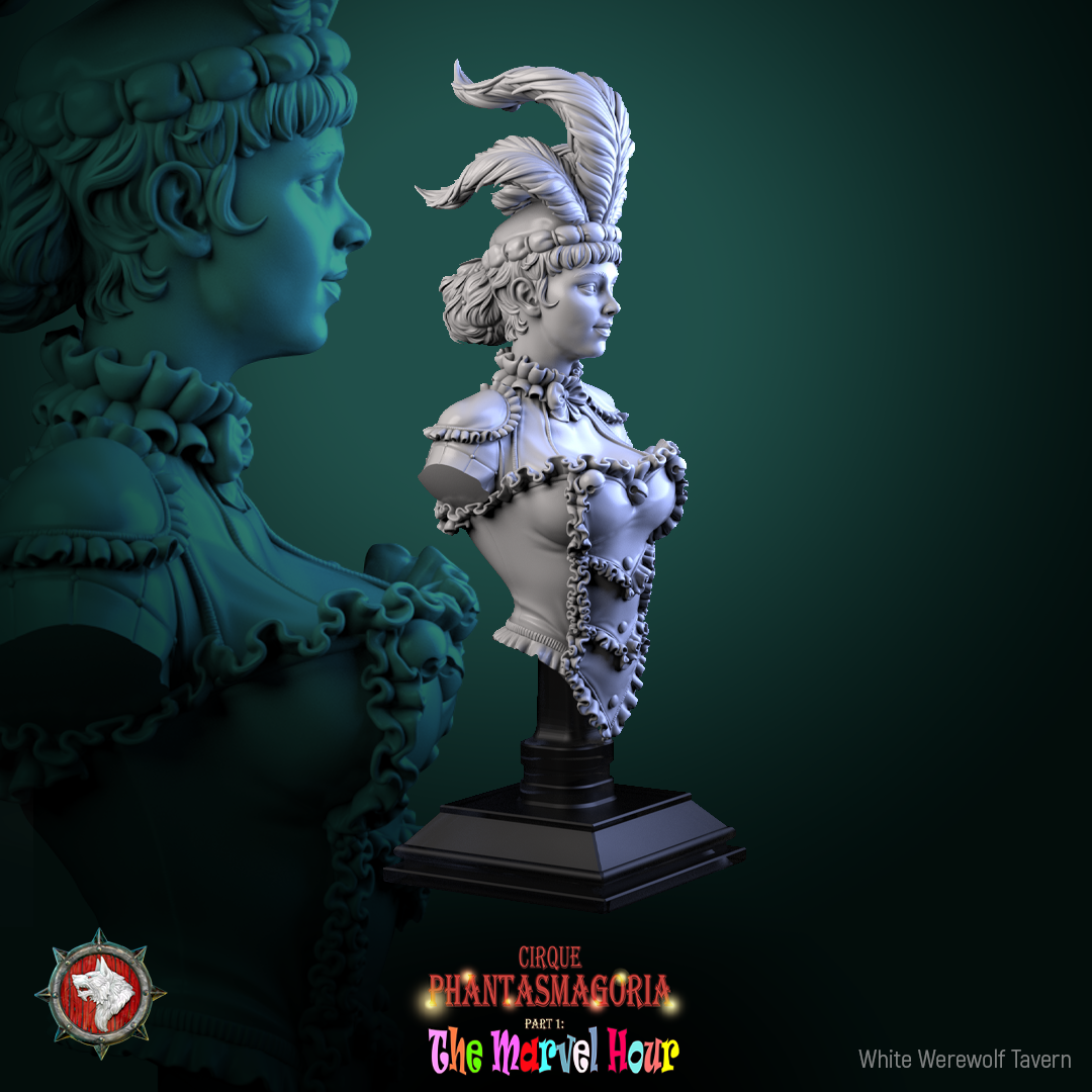 The Lollipop Twirler - Bust aus der Reihe Cirque Phantasmagoria 1 von White Werewolf Tavern