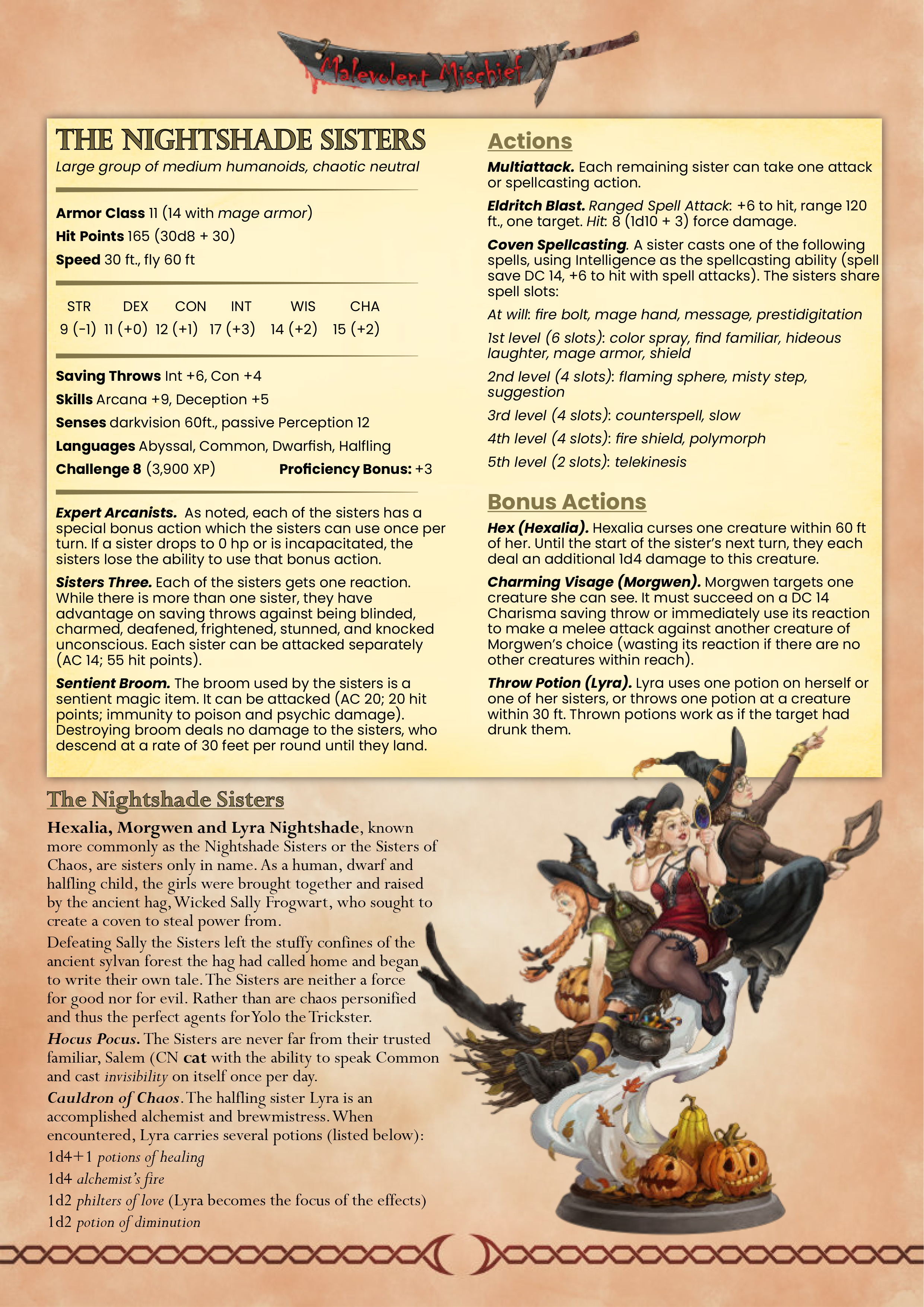 The Nightshade Sisters - aus der Reihe Halloween Gift von White Werewolf Tavern