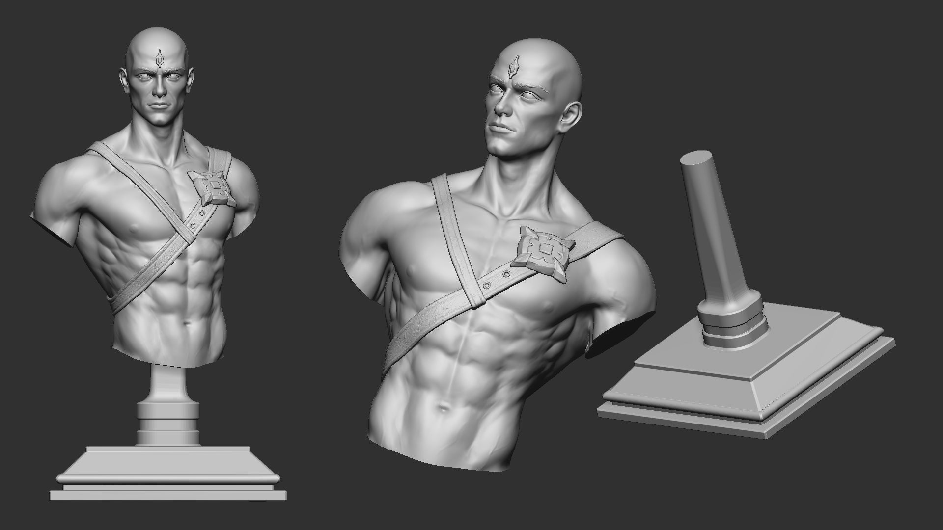 The Pale Messenger Banner Bust - Sisters of the Apocalypse - War - White Werewolf Tavern