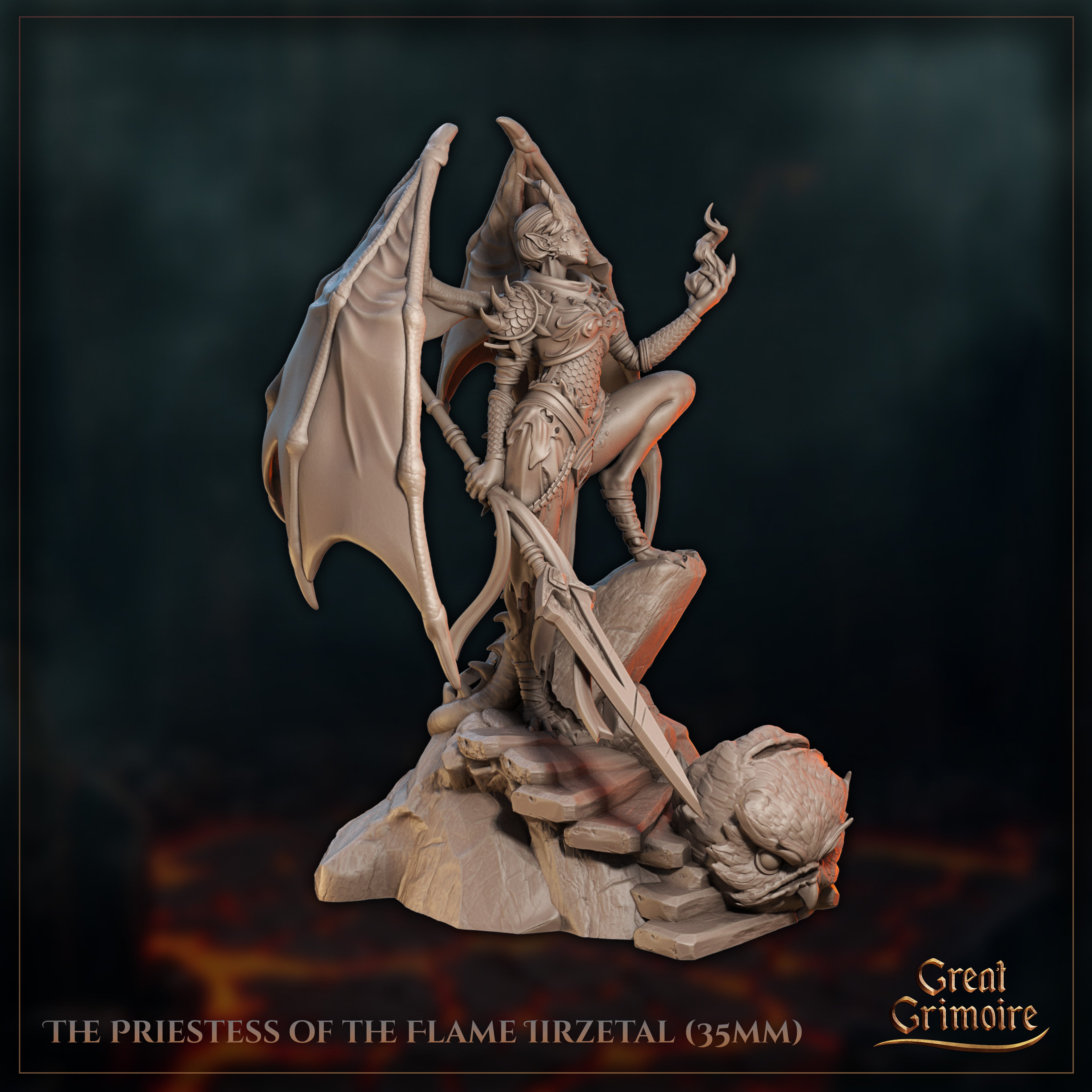 The Priestess of the Flame Lirzetal - Wrath Awakened - Great Grimoire