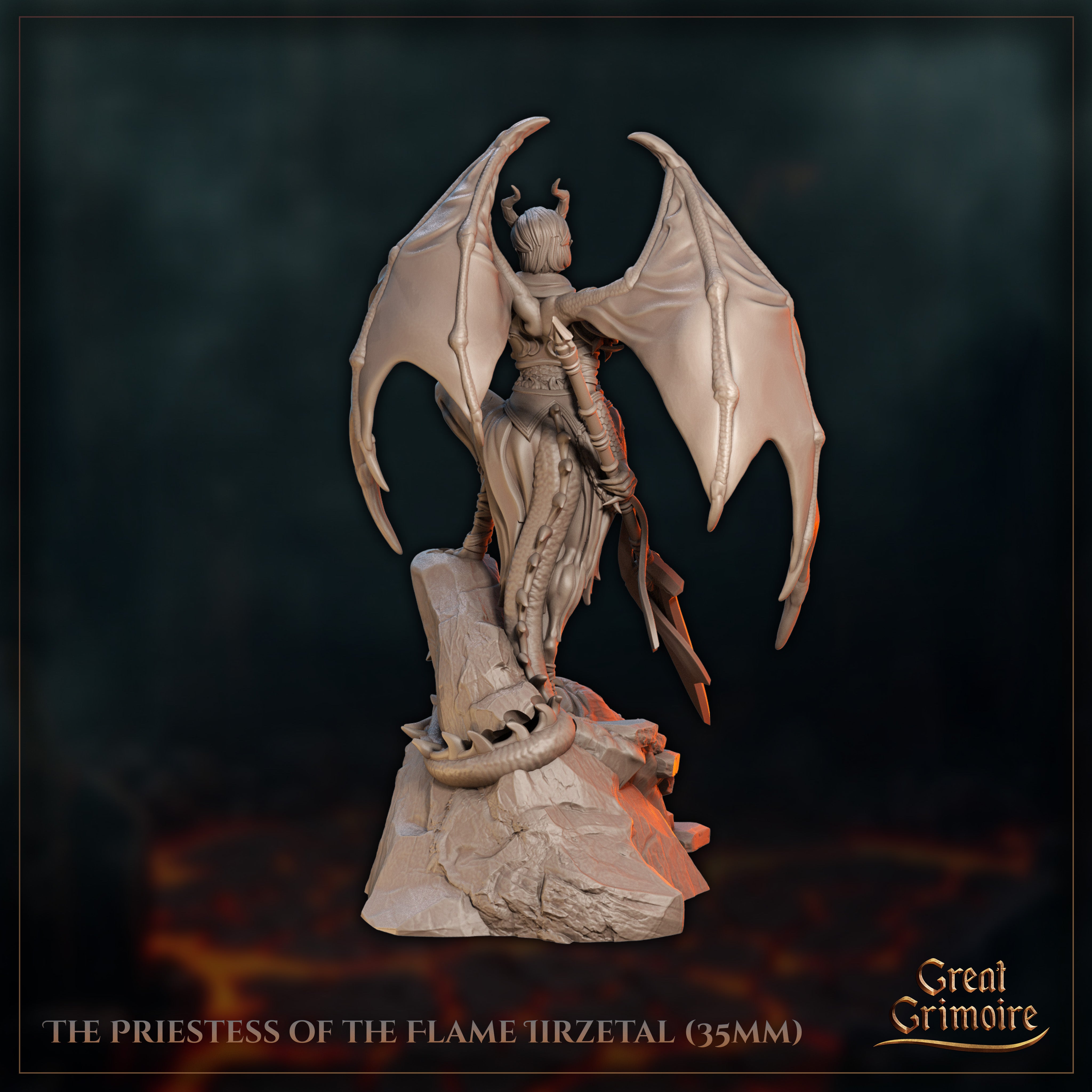 The Priestess of the Flame Lirzetal - Wrath Awakened - Great Grimoire