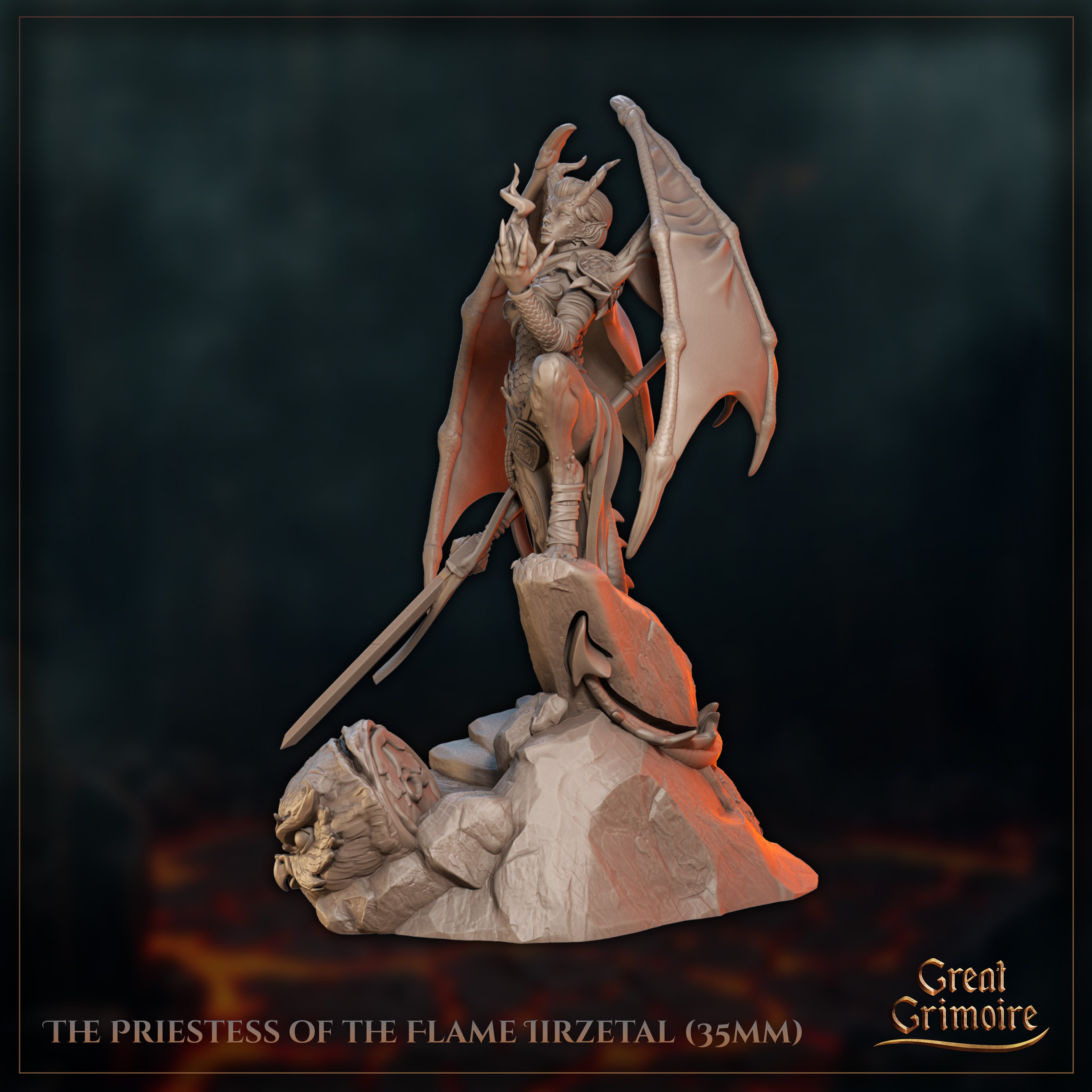The Priestess of the Flame Lirzetal - Wrath Awakened - Great Grimoire