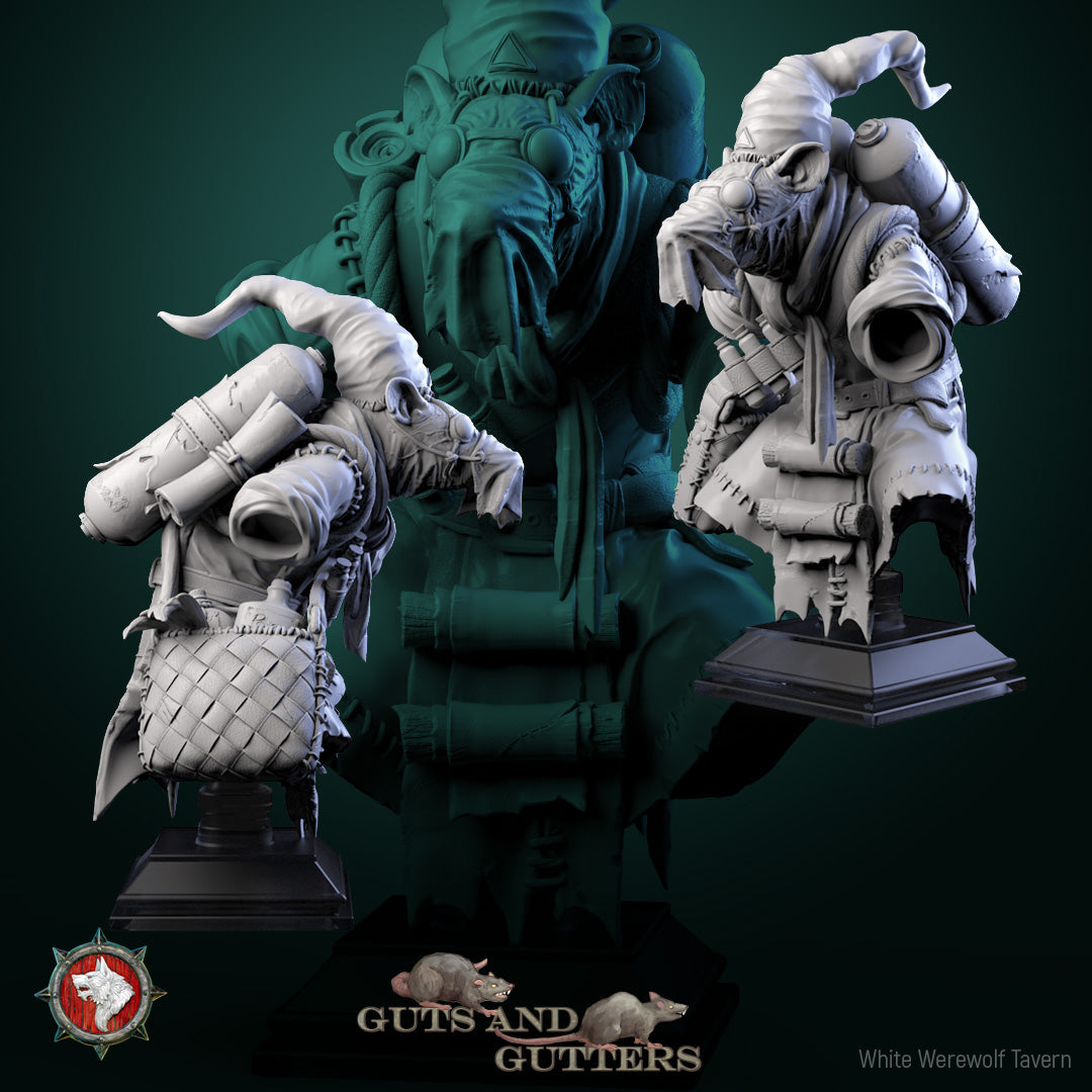 The Spitter Scorched Tail - Bust aus der Reihe Guts and Gutters von White Werewolf Tavern