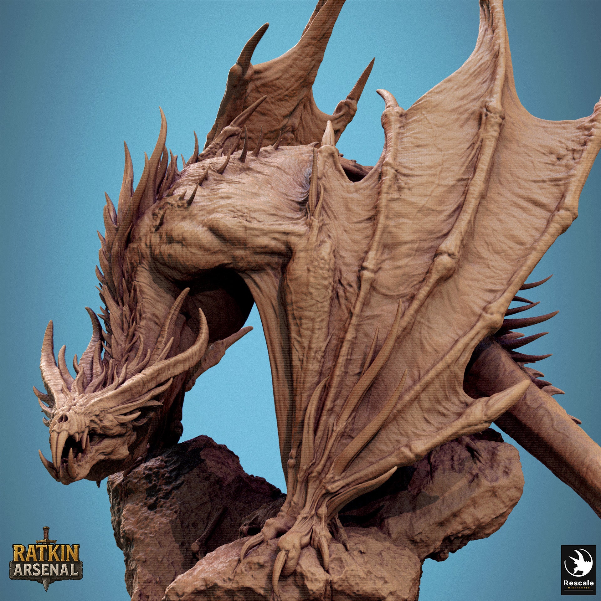 Blind Crypt Wyrm - aus der Reihe Ratkin Arsenal von Rescale Miniatures