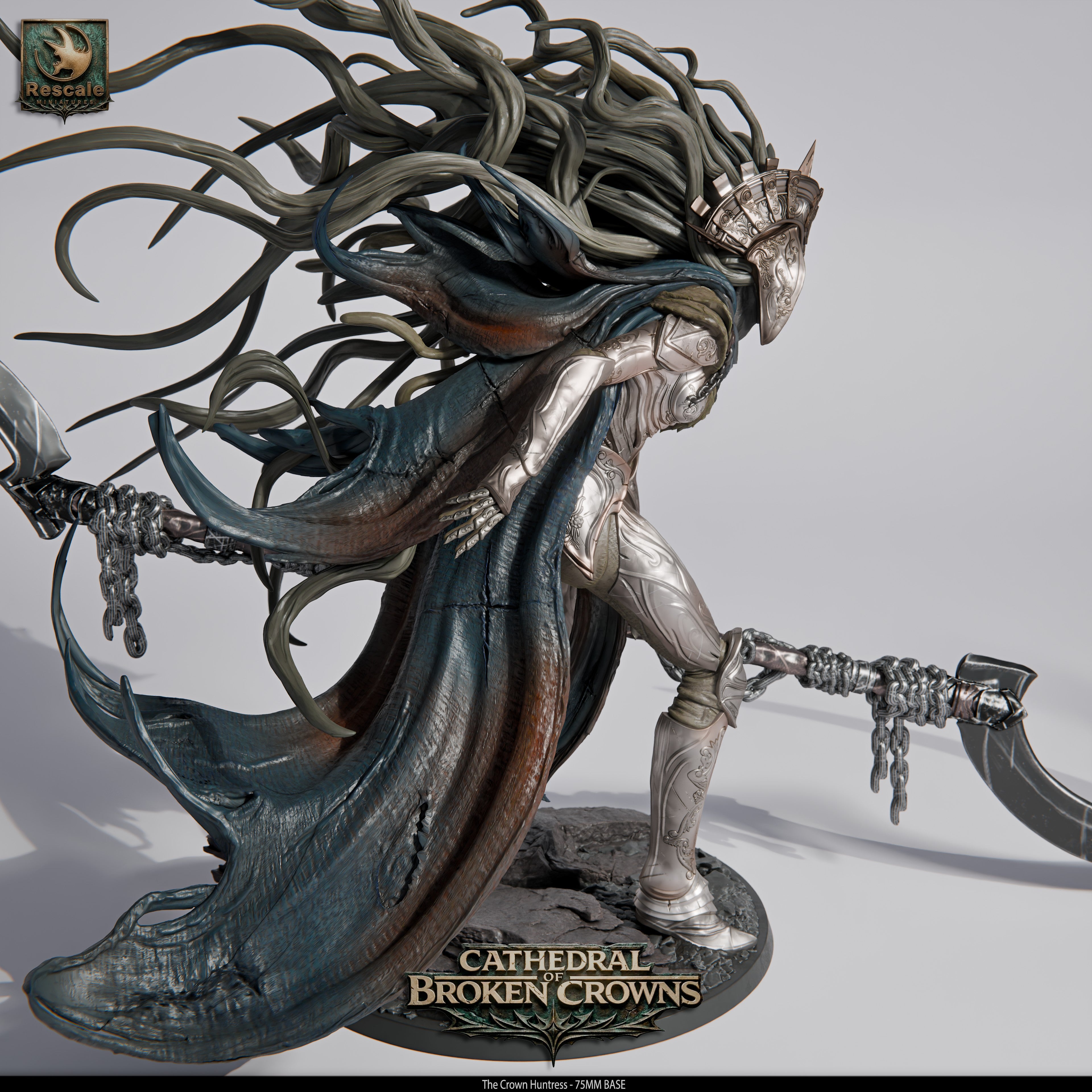 Crown Huntress - Cathedral of Broken Crowns - Rescale Miniatures