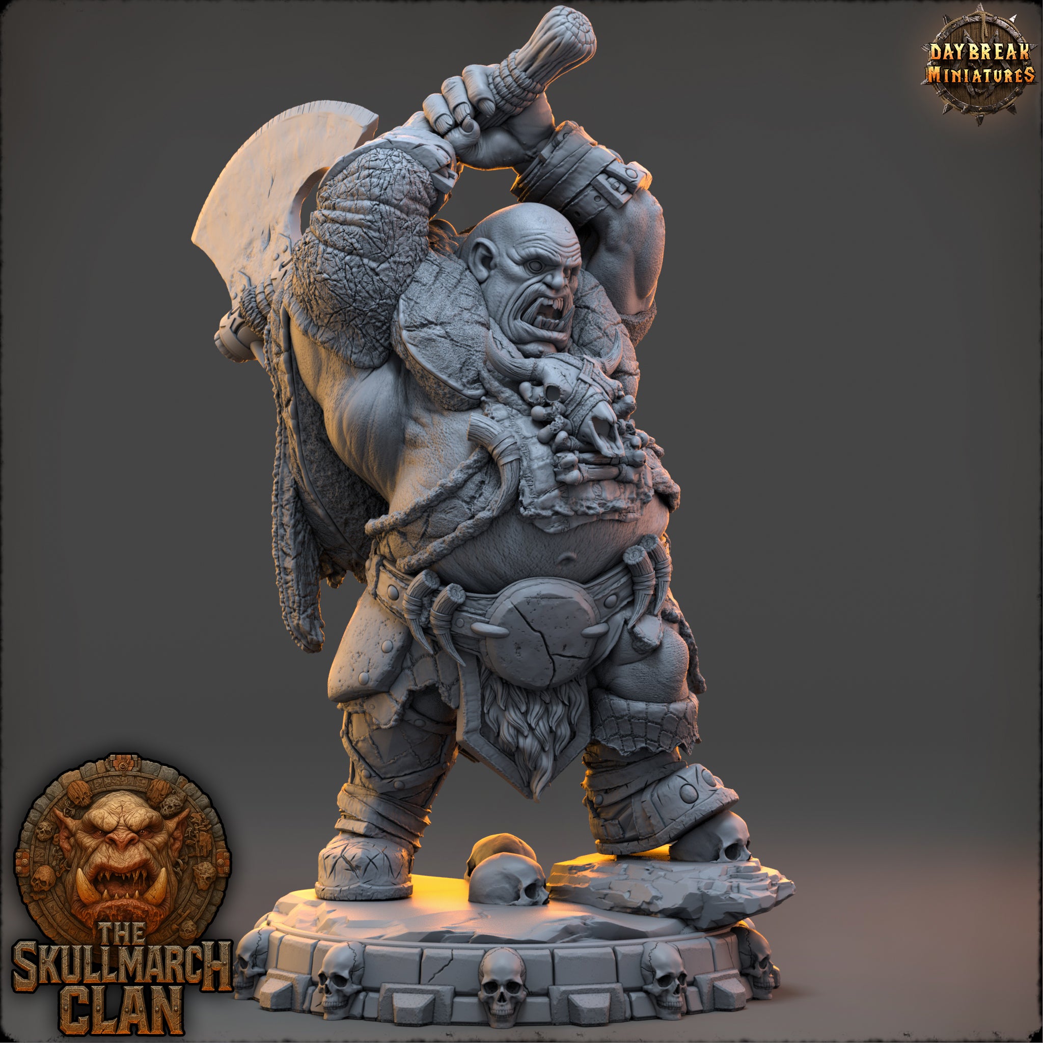 Ogres - de la série Les Ogres Mammouths de la Montagne du Crâne par Daybreak Miniatures