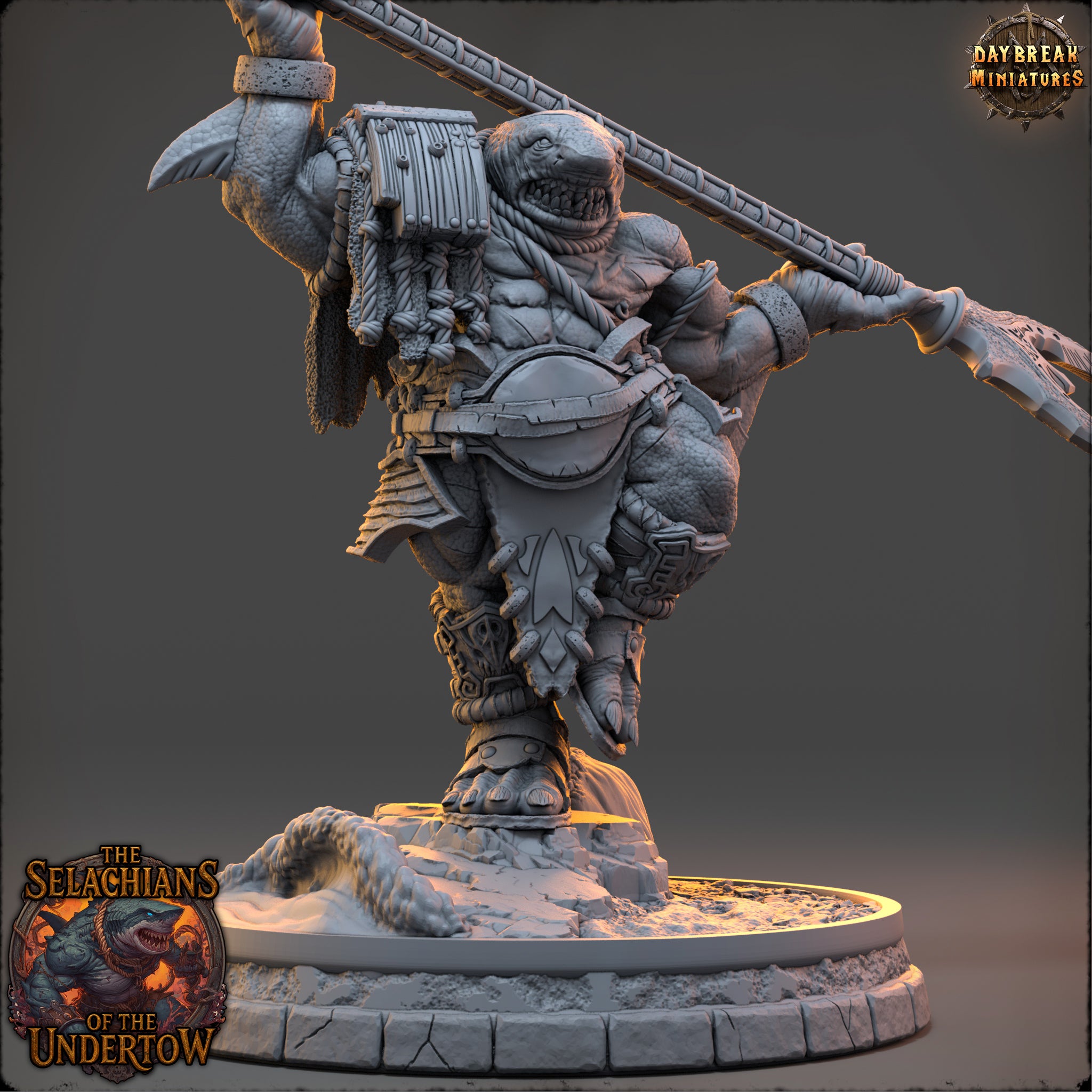 Sharkfolk - aus der Reihe The Selachians of the Undertow von Daybreak Miniatures