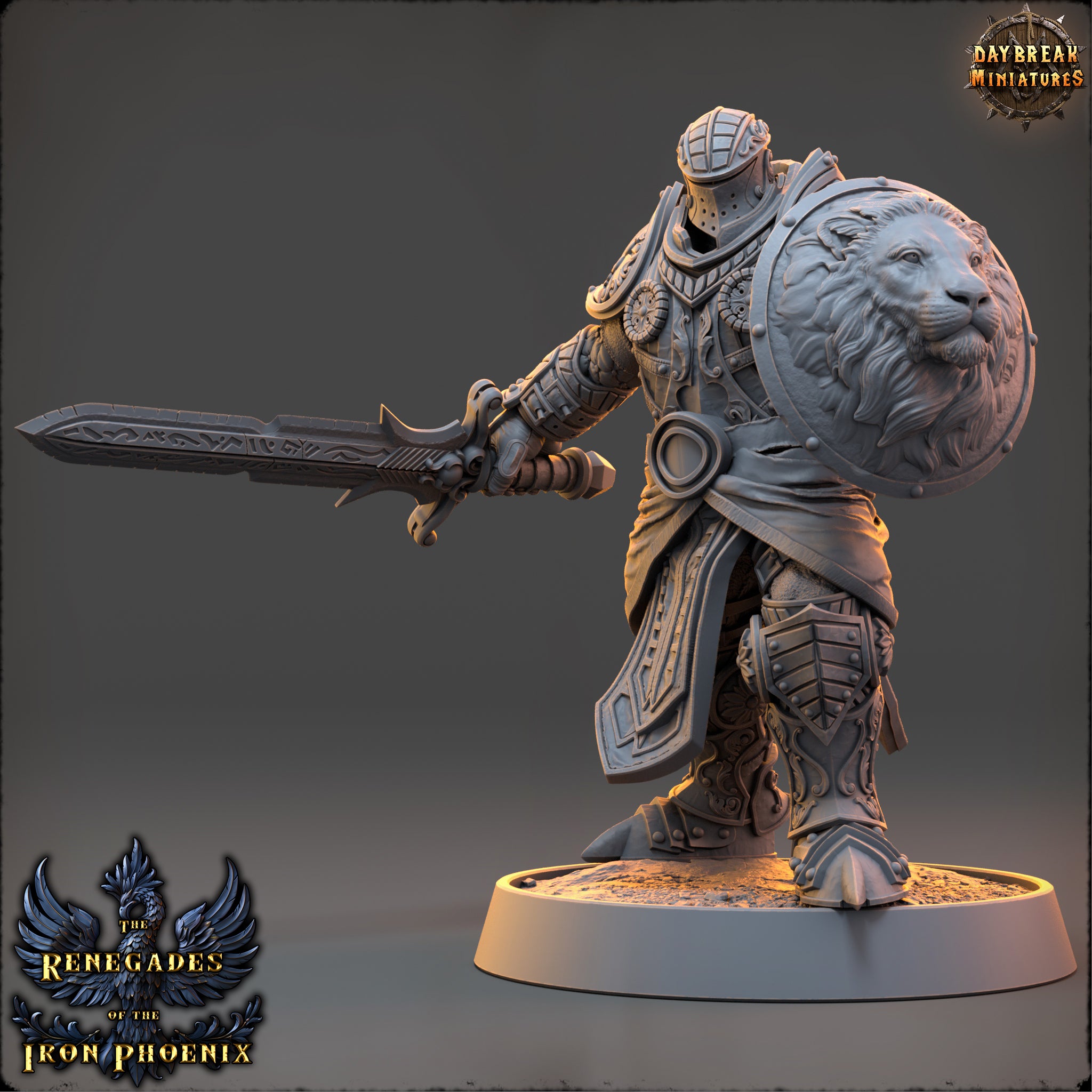 Paladin - aus der Reihe The Renegades of the Iron Phoenix von Daybreak Miniatures