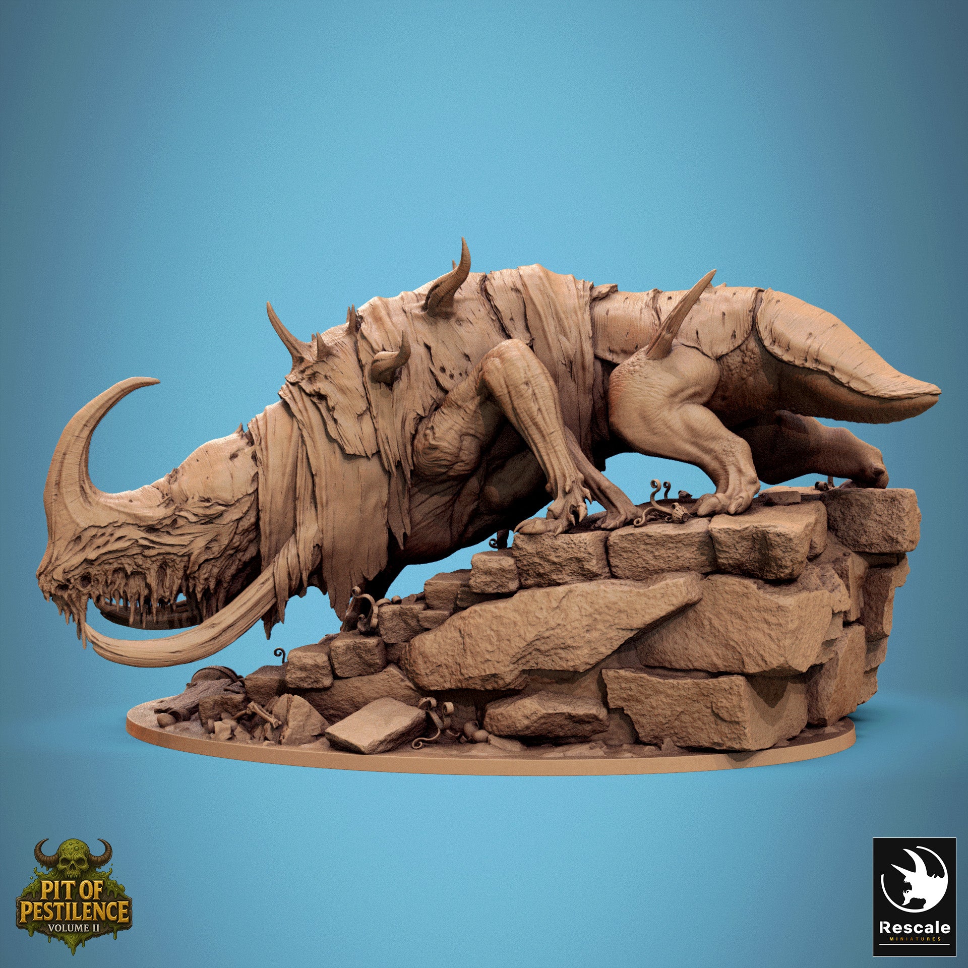 Tyrant Of The Mawcoil - aus der Reihe Pit Of Pestilence II von Rescale Miniatures