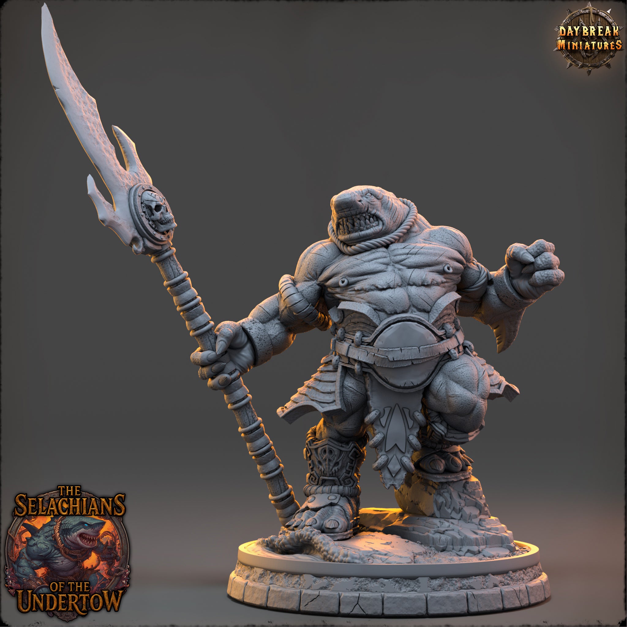 Sharkfolk - aus der Reihe The Selachians of the Undertow von Daybreak Miniatures