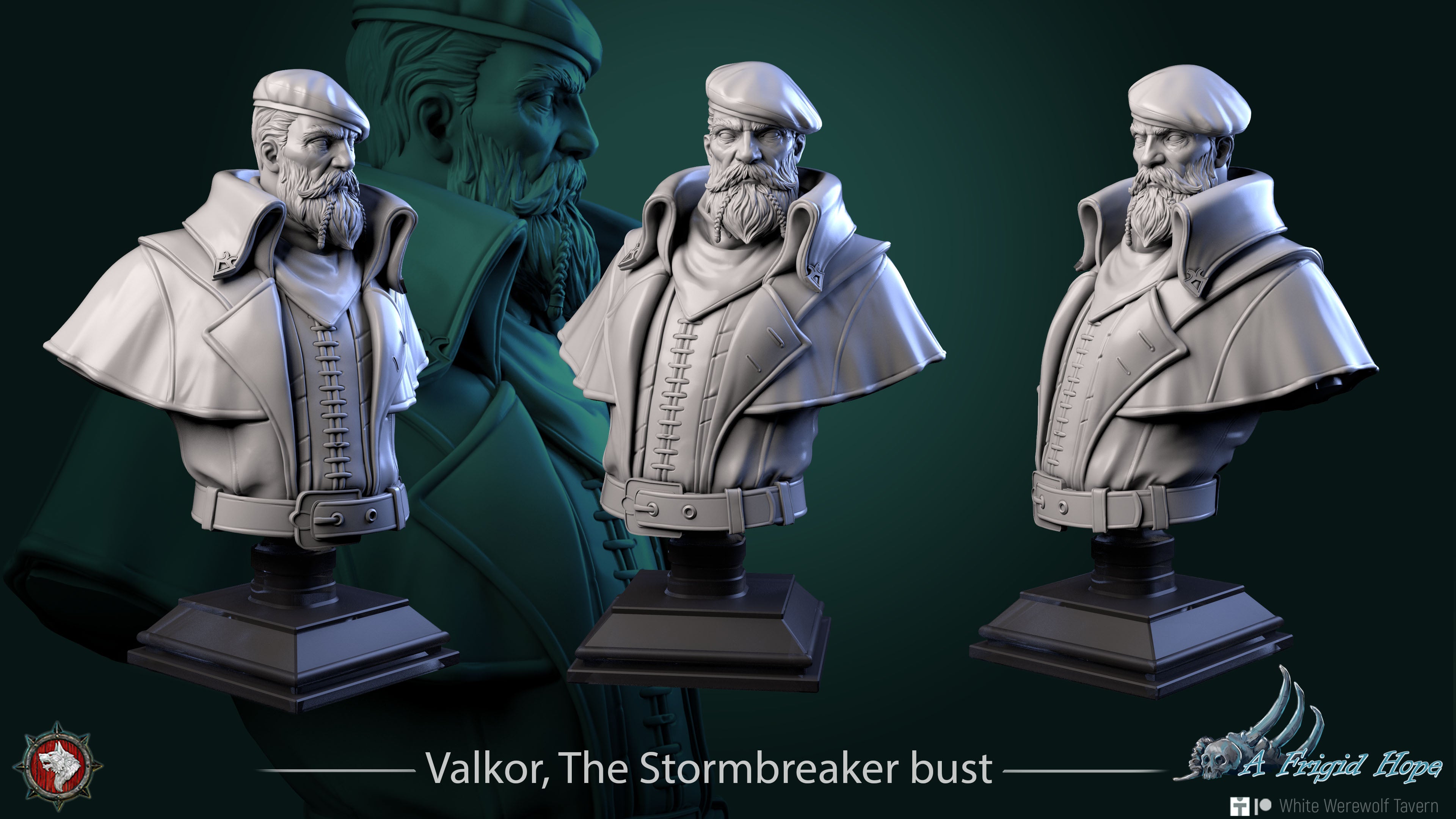 Valkor, le briseur de tempête - Buste de la série A Frigid Hope de White Werewolf Tavern