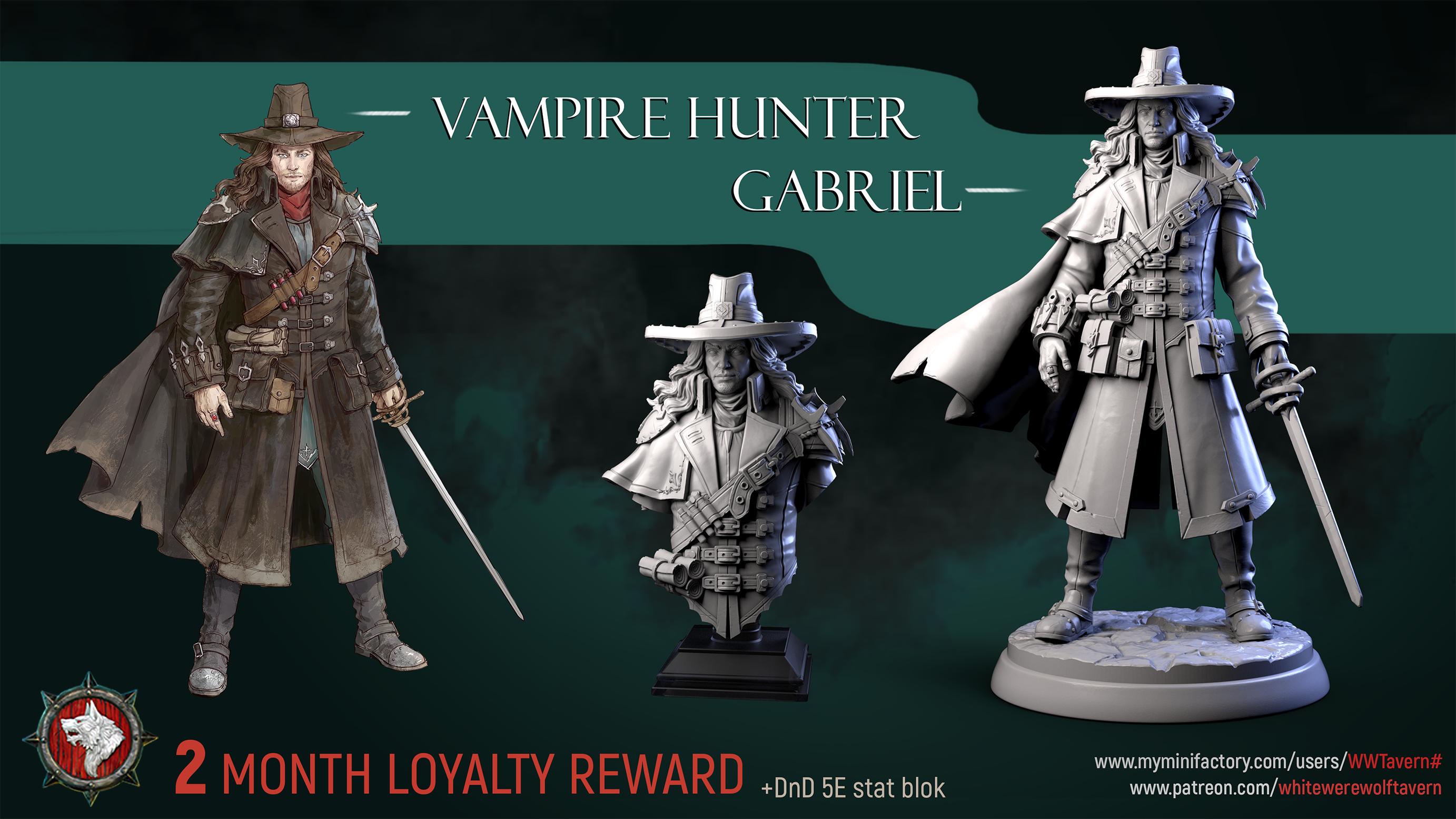 Gabriel, chasseur de vampires - de la taverne du loup-garou blanc