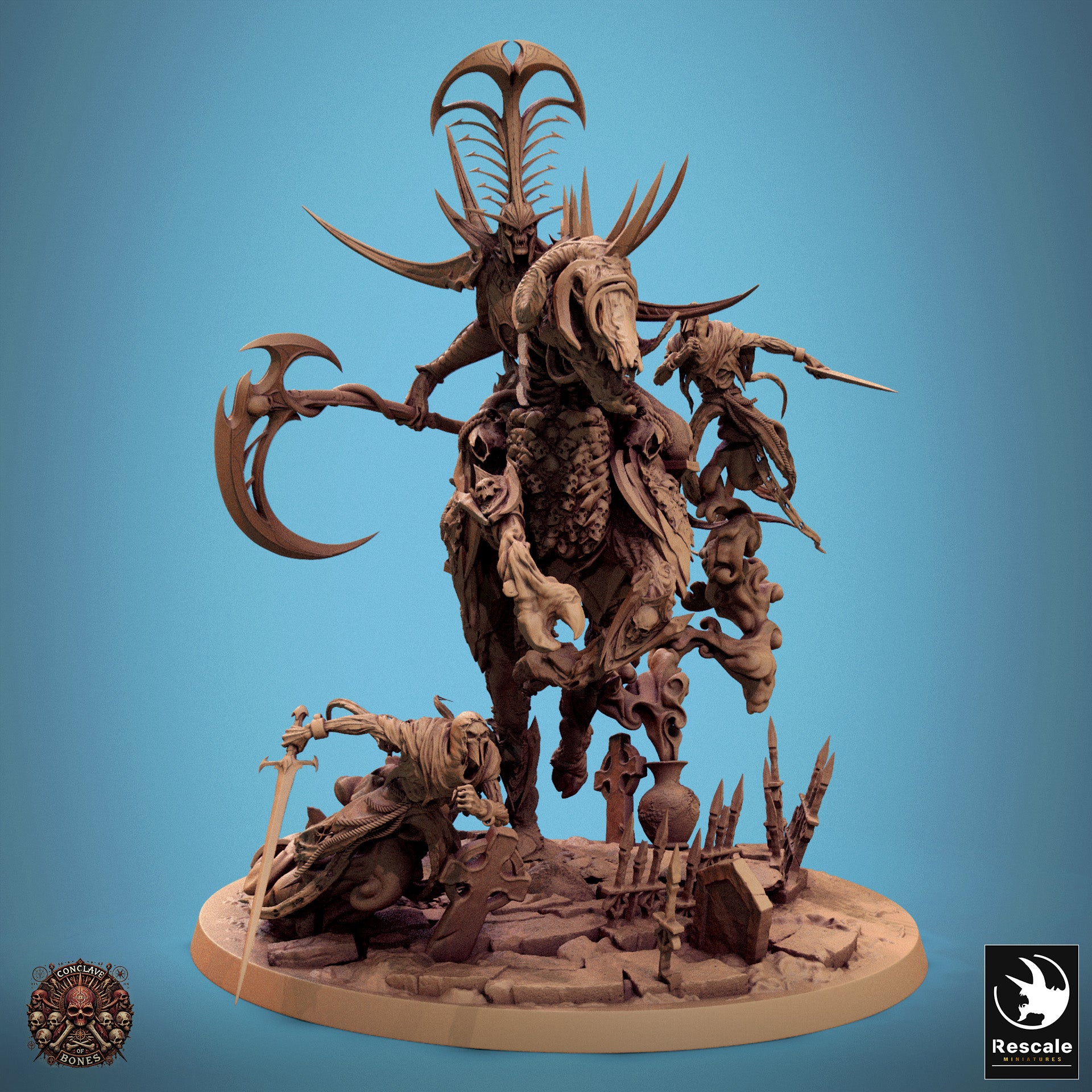 Velkaran Wraith Rider - aus der Reihe Conclave of Bones von Rescale Miniatures