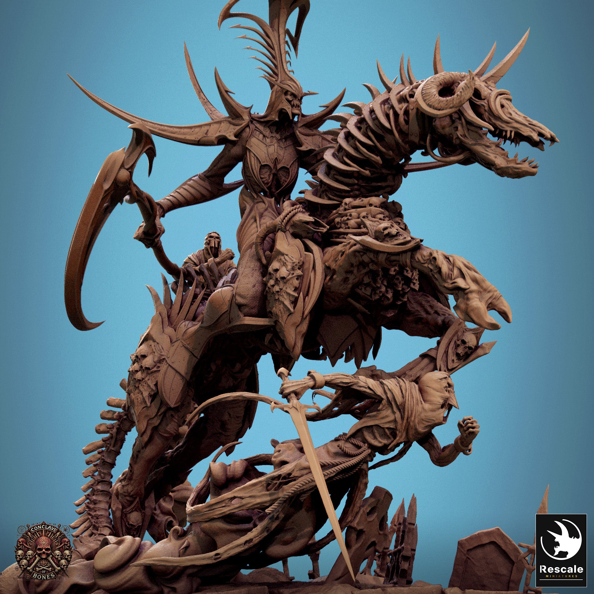 Velkaran Wraith Rider - aus der Reihe Conclave of Bones von Rescale Miniatures