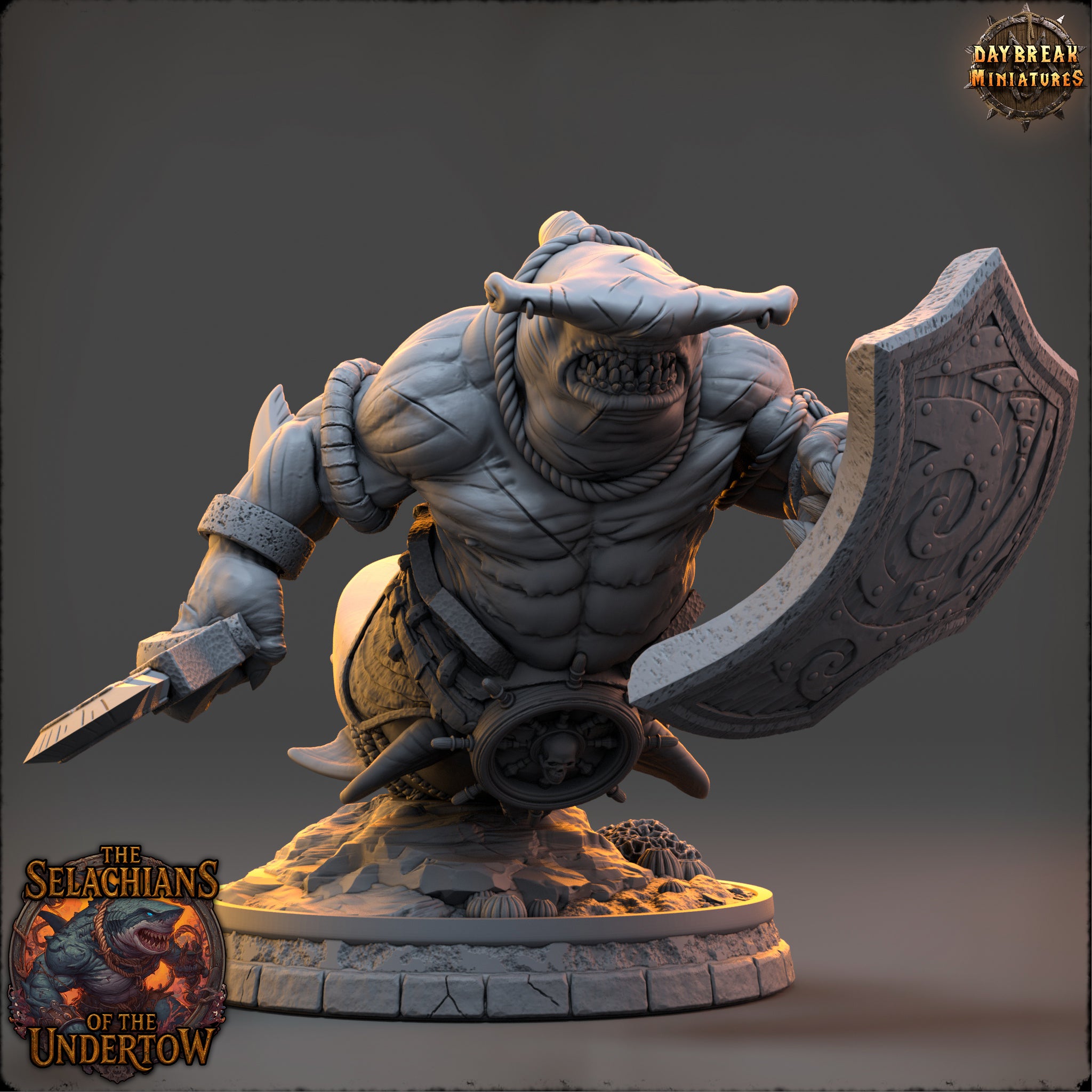 Sharkfolk - aus der Reihe The Selachians of the Undertow von Daybreak Miniatures
