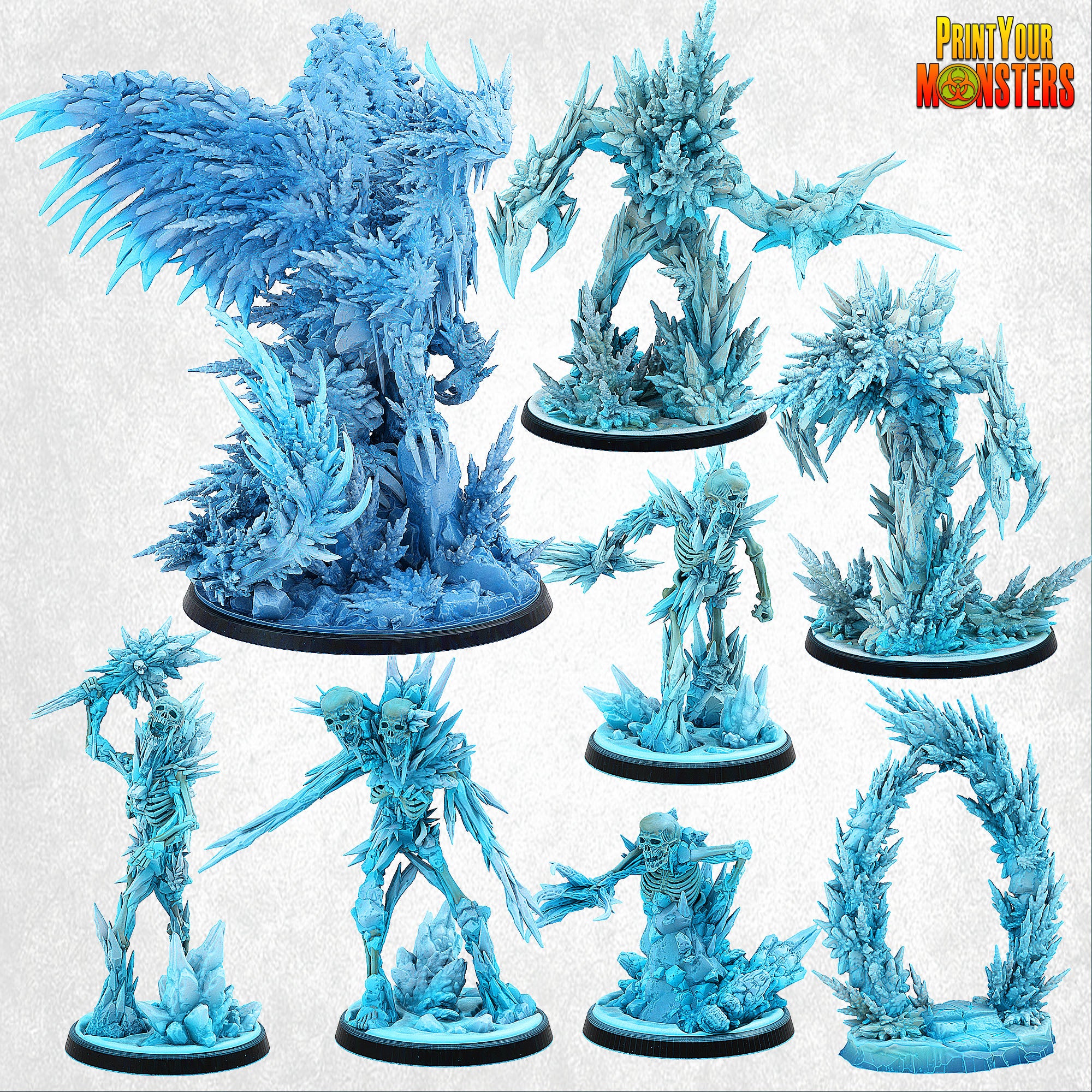 Ice Skeleton - aus der Reihe Frost Pack von Print Your Monsters