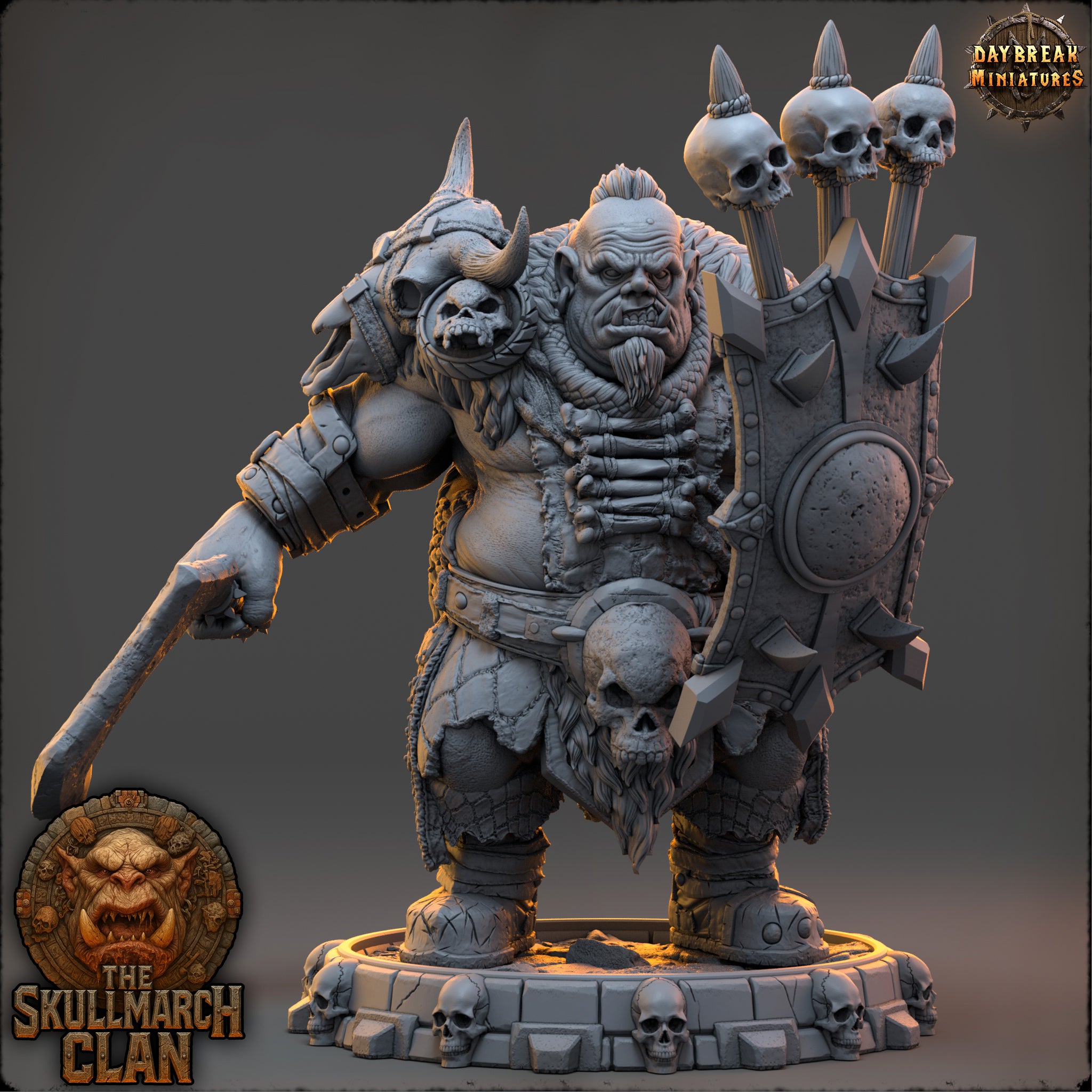 Ogres - de la série Les Ogres Mammouths de la Montagne du Crâne par Daybreak Miniatures