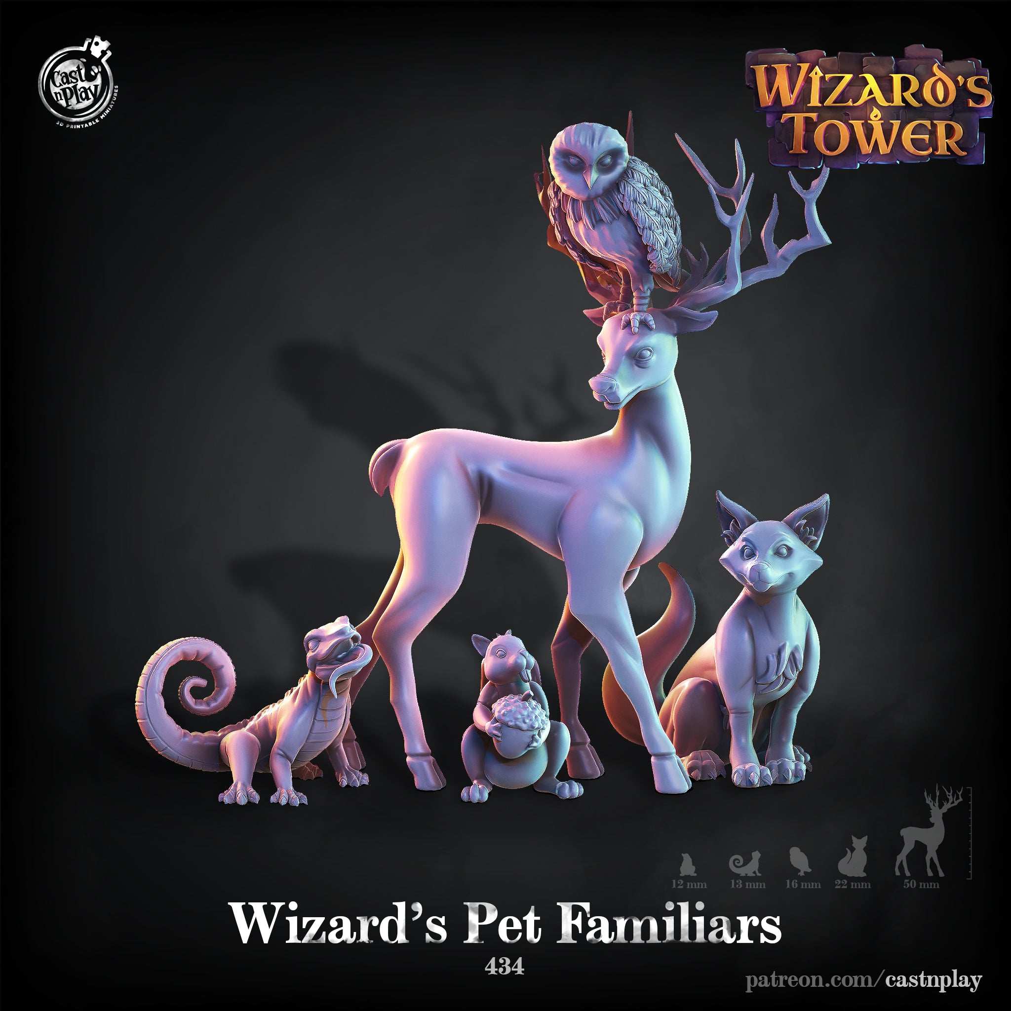 Golem de pierre - de la série Wizards Tower par Cast n Play