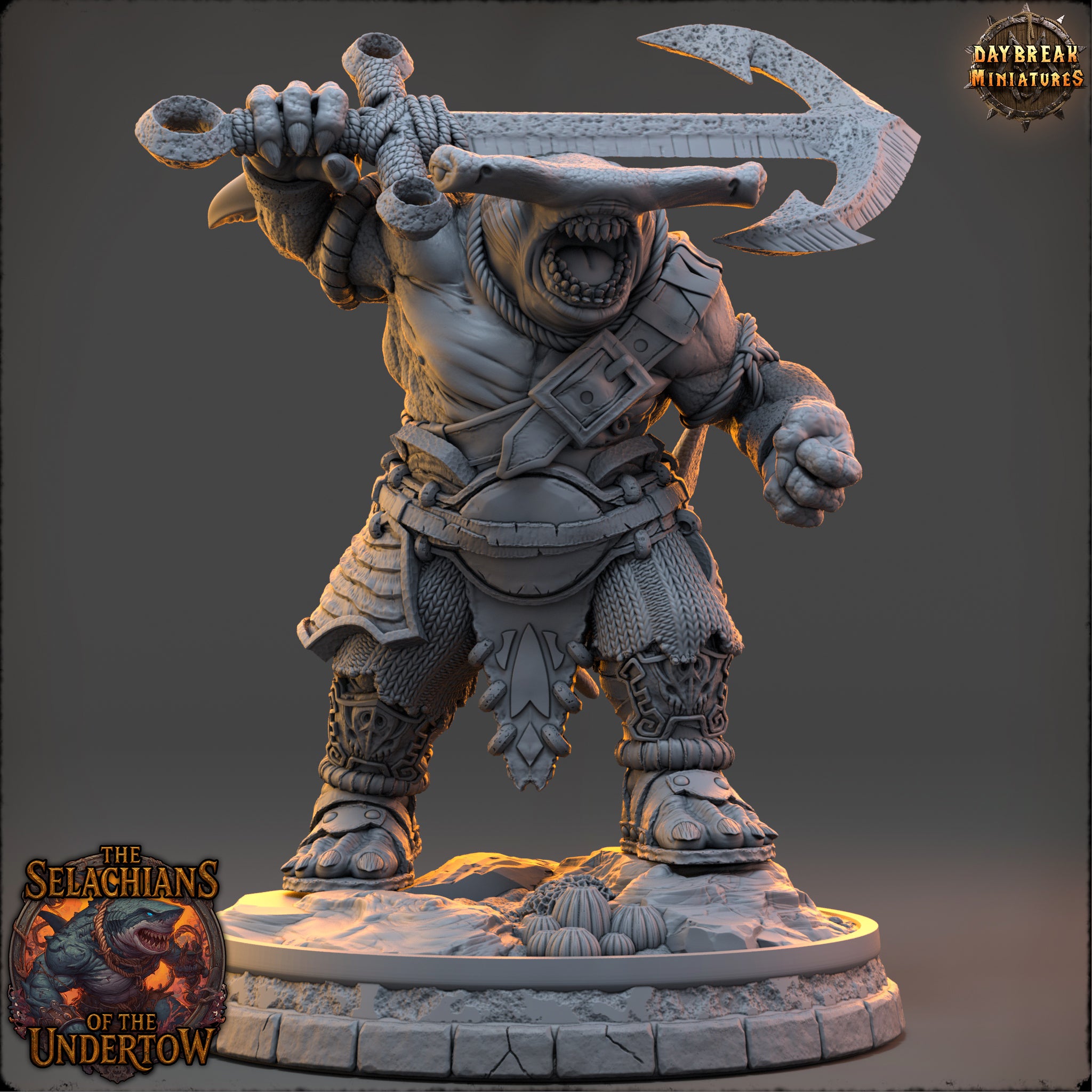 Sharkfolk - aus der Reihe The Selachians of the Undertow von Daybreak Miniatures