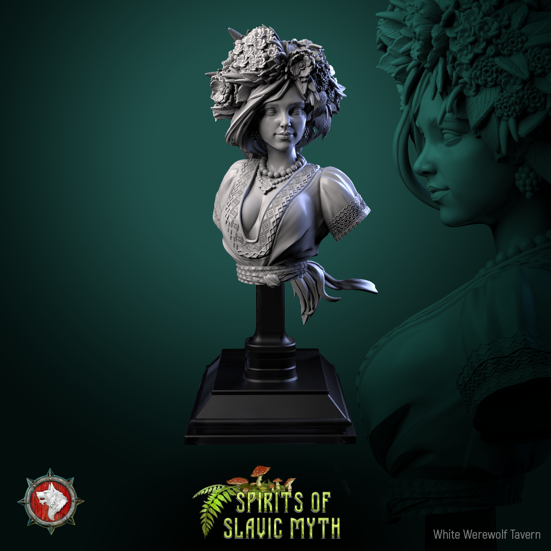 Zarya Poleva - Bust aus der Reihe Spirits of Slavic Myth von White Werewolf Tavern