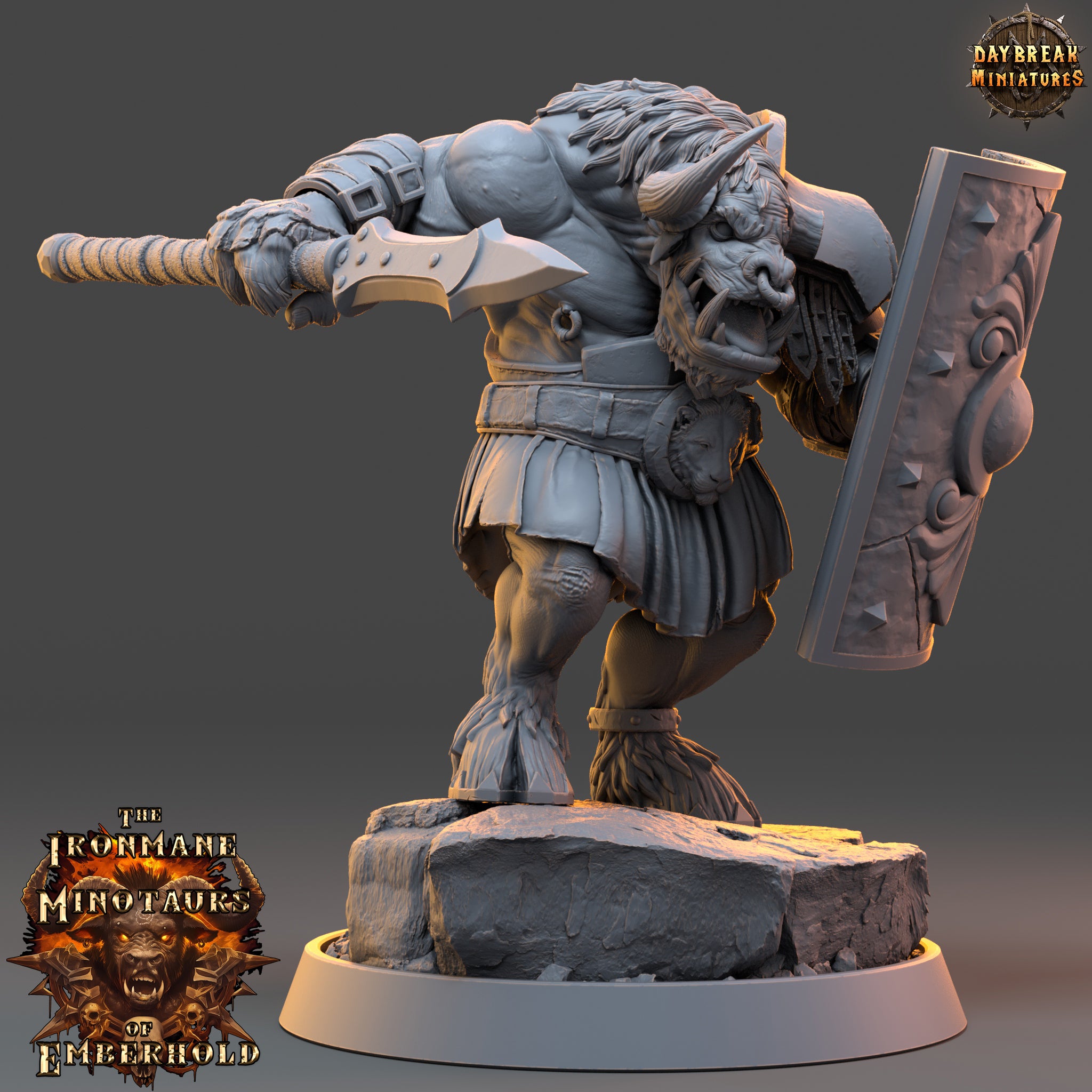 Minotaur - aus der Reihe The Ironmane Minotaurs of Emberhold von Daybreak Miniatures