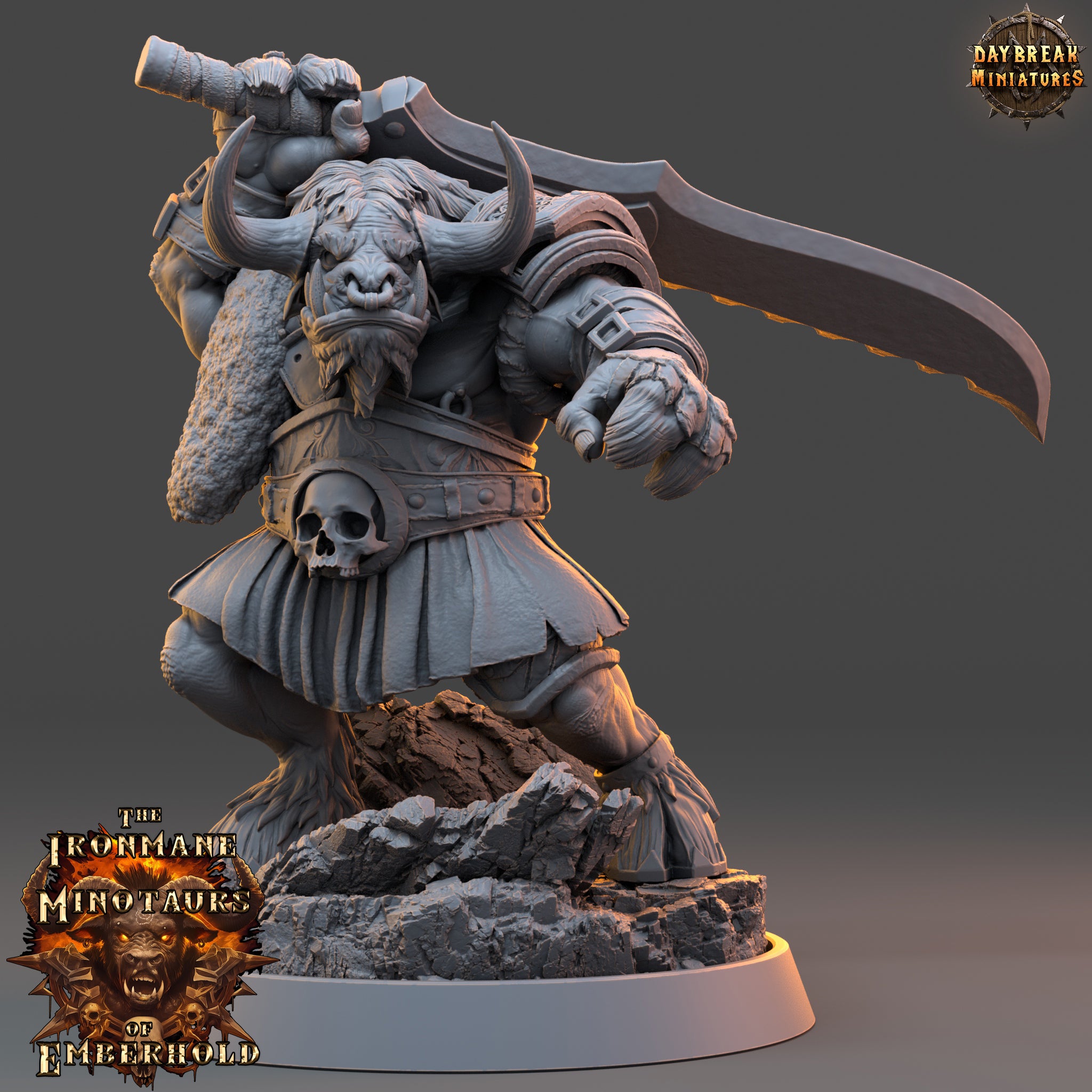 Minotaur - aus der Reihe The Ironmane Minotaurs of Emberhold von Daybreak Miniatures