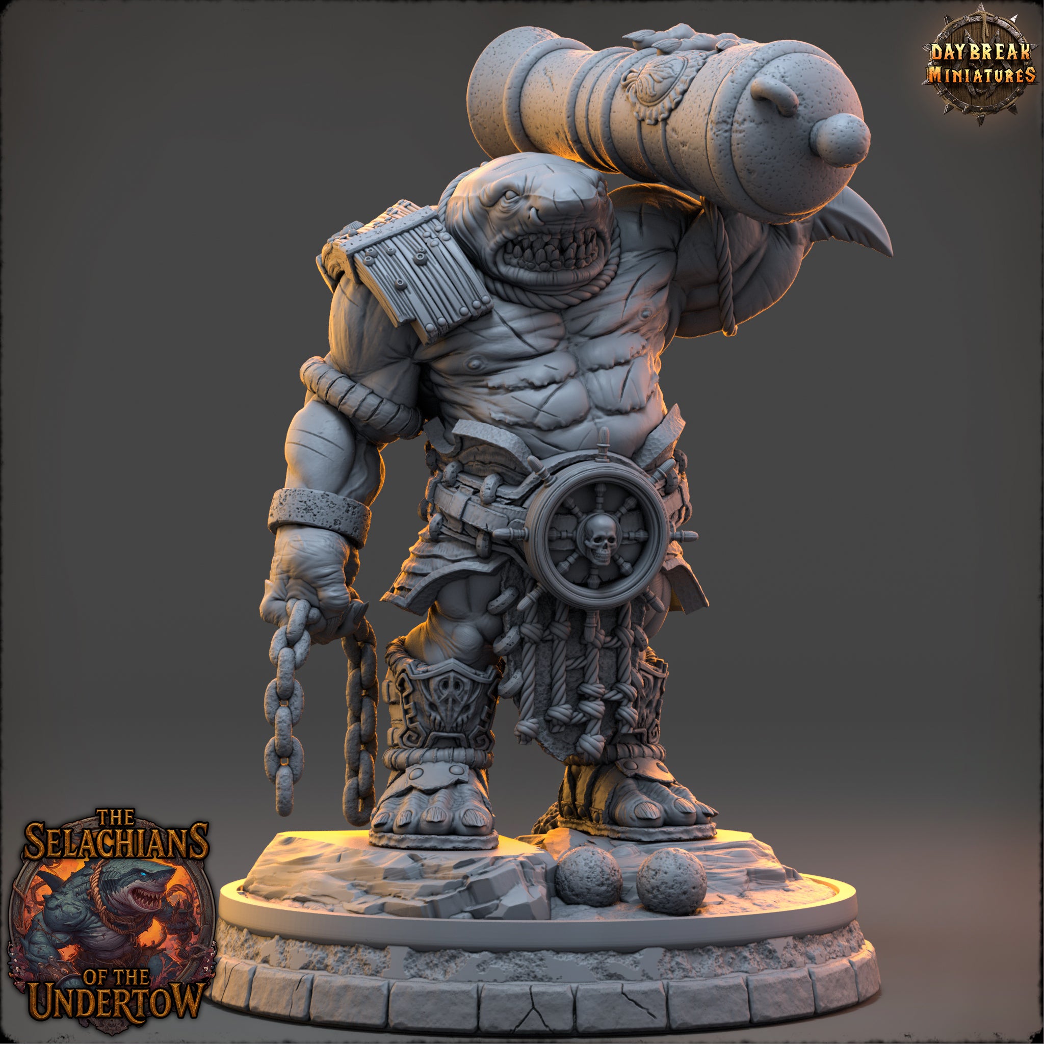 Sharkfolk - aus der Reihe The Selachians of the Undertow von Daybreak Miniatures
