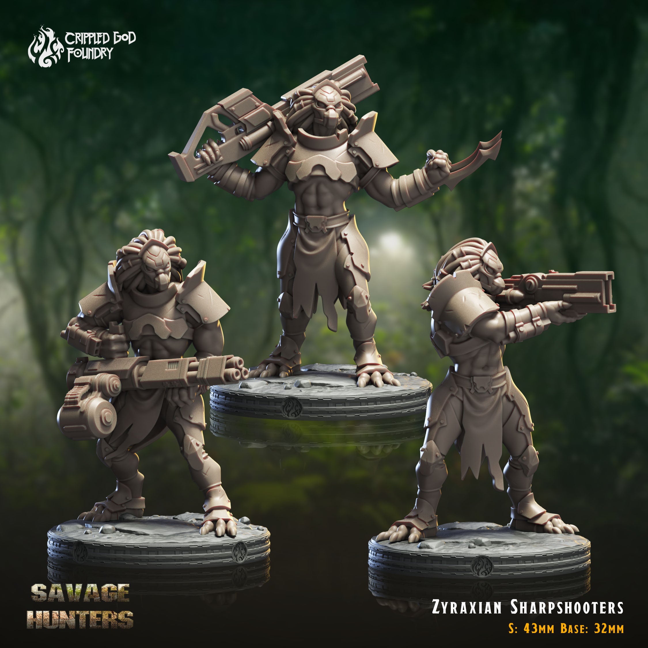 Zyraxian Sharpshooters- aus der Reihe Savage Hunters von Crippled God Foundry