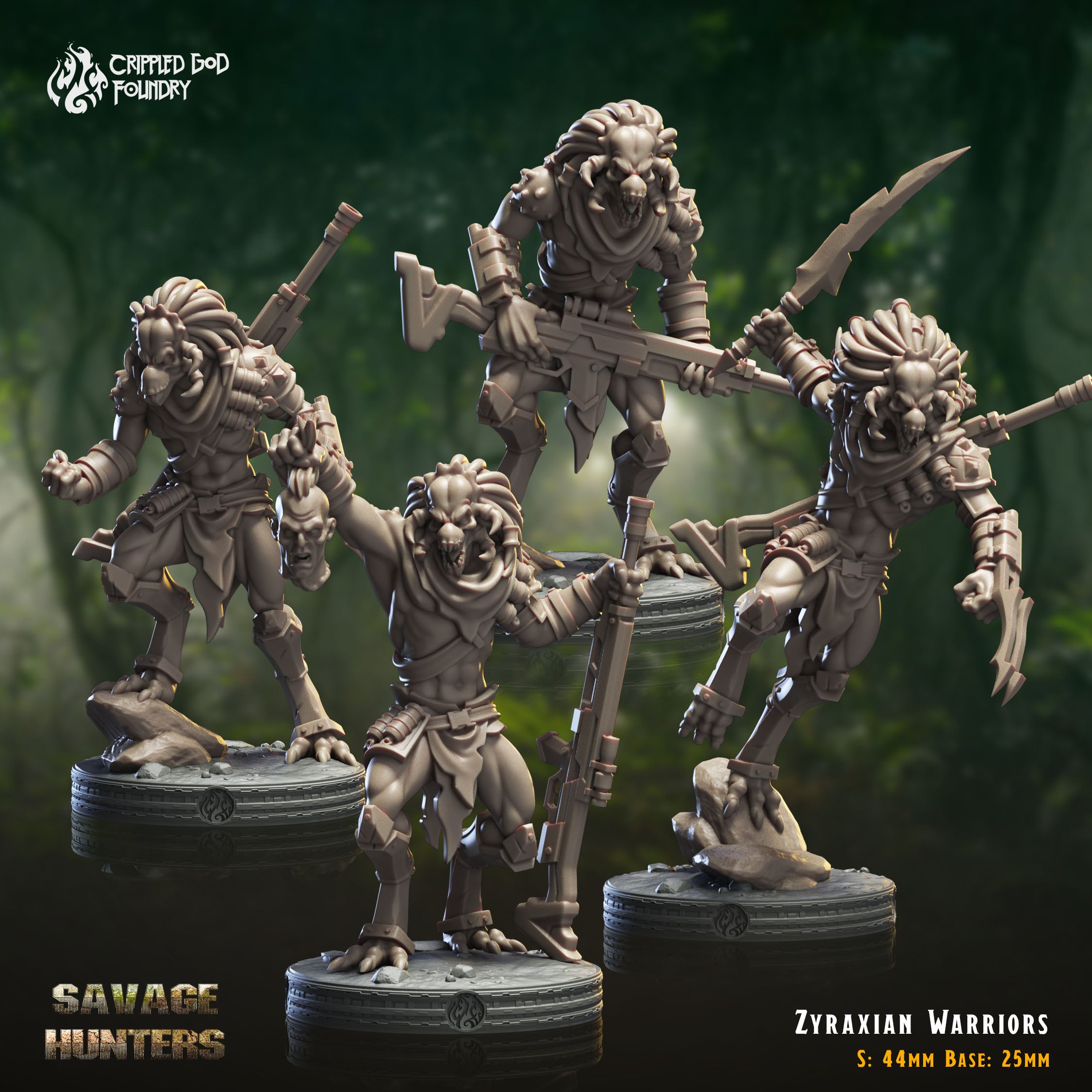 Zyraxian Warriors - aus der Reihe Savage Hunters von Crippled God Foundry