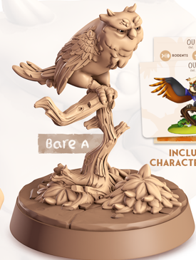 Owl - Flyers - Ou - Animal Companions by Cornelia - Cast n Play