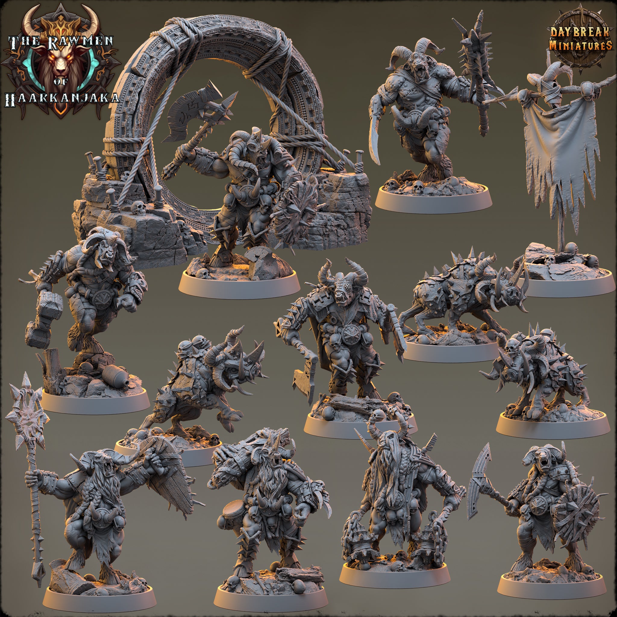 Orcs - de la série Frostbane Legion de Daybreak Miniatures