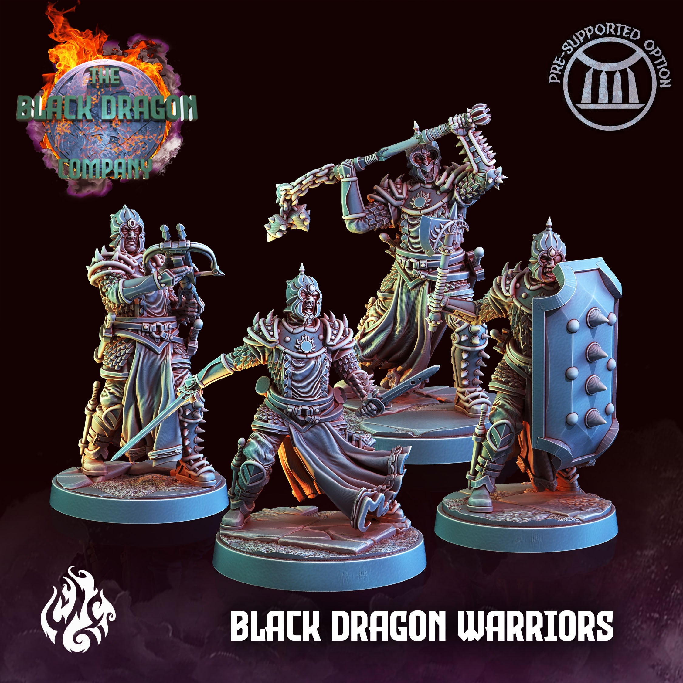 Black Dragon Warriors - aus der Reihe The Black Dragon Company von Crippled God Foundry