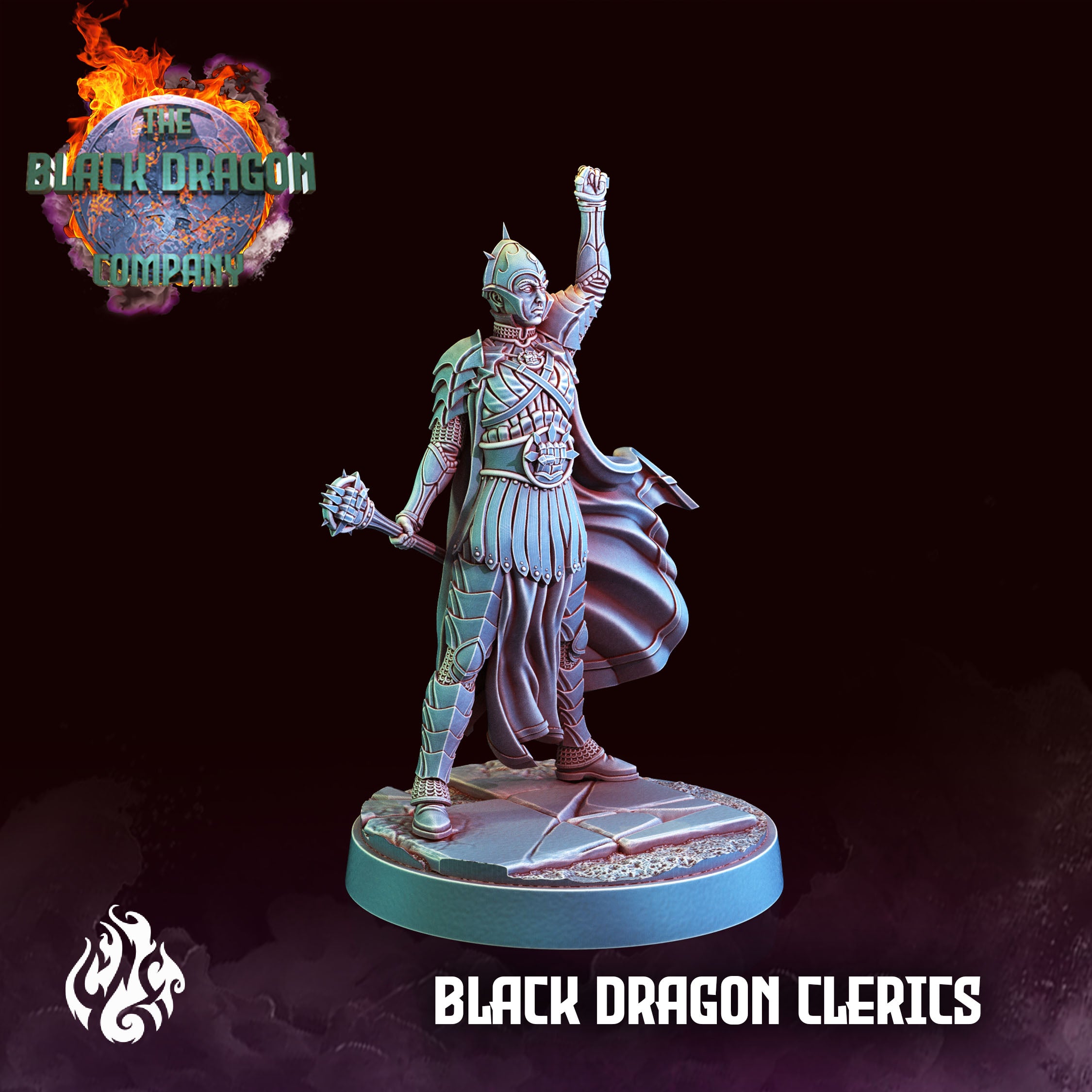 Black Dragon Clerics - aus der Reihe The Black Dragon Company von Crippled God Foundry