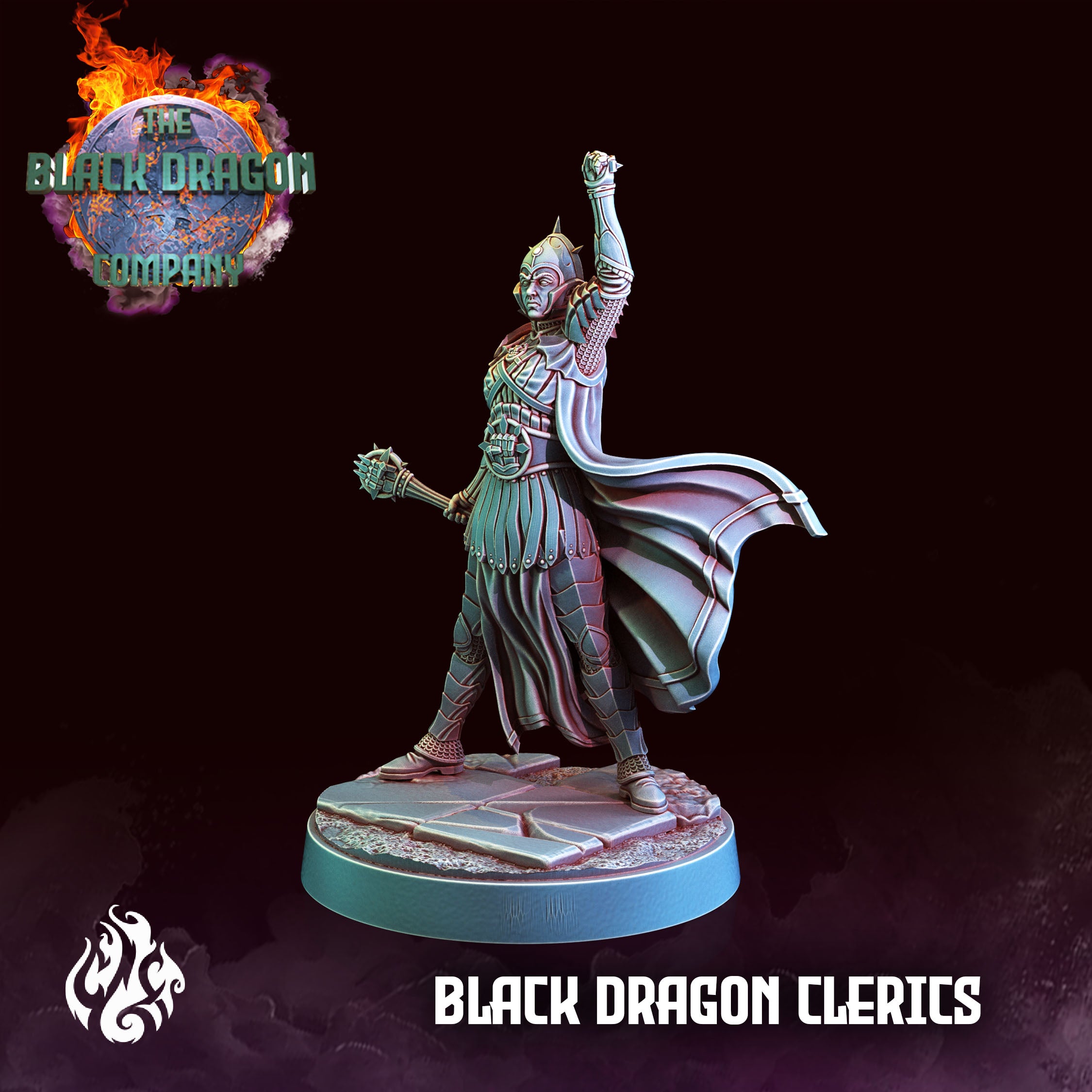 Black Dragon Clerics - aus der Reihe The Black Dragon Company von Crippled God Foundry